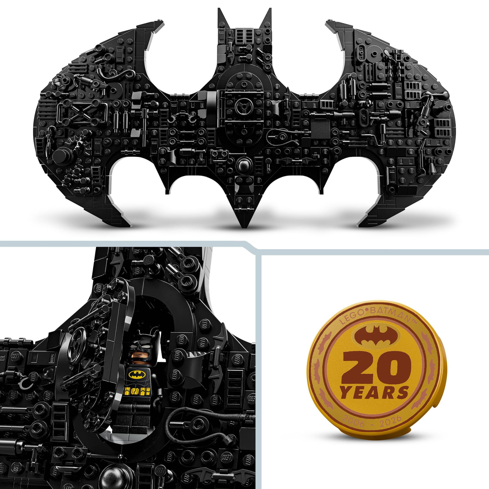 Voir la diapositive 4 : LEGO DC Comics 76330 - Logo de Batman