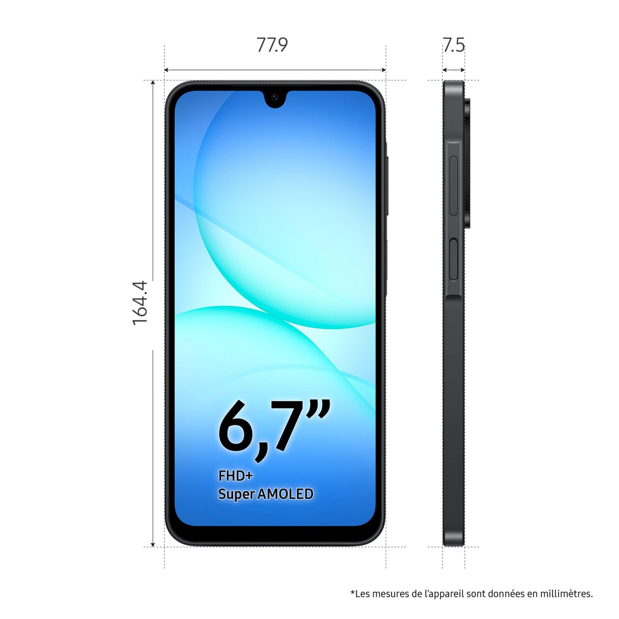 Voir la diapositive 4 : SAMSUNG Galaxy A17 4G 128Go - Bleu claire