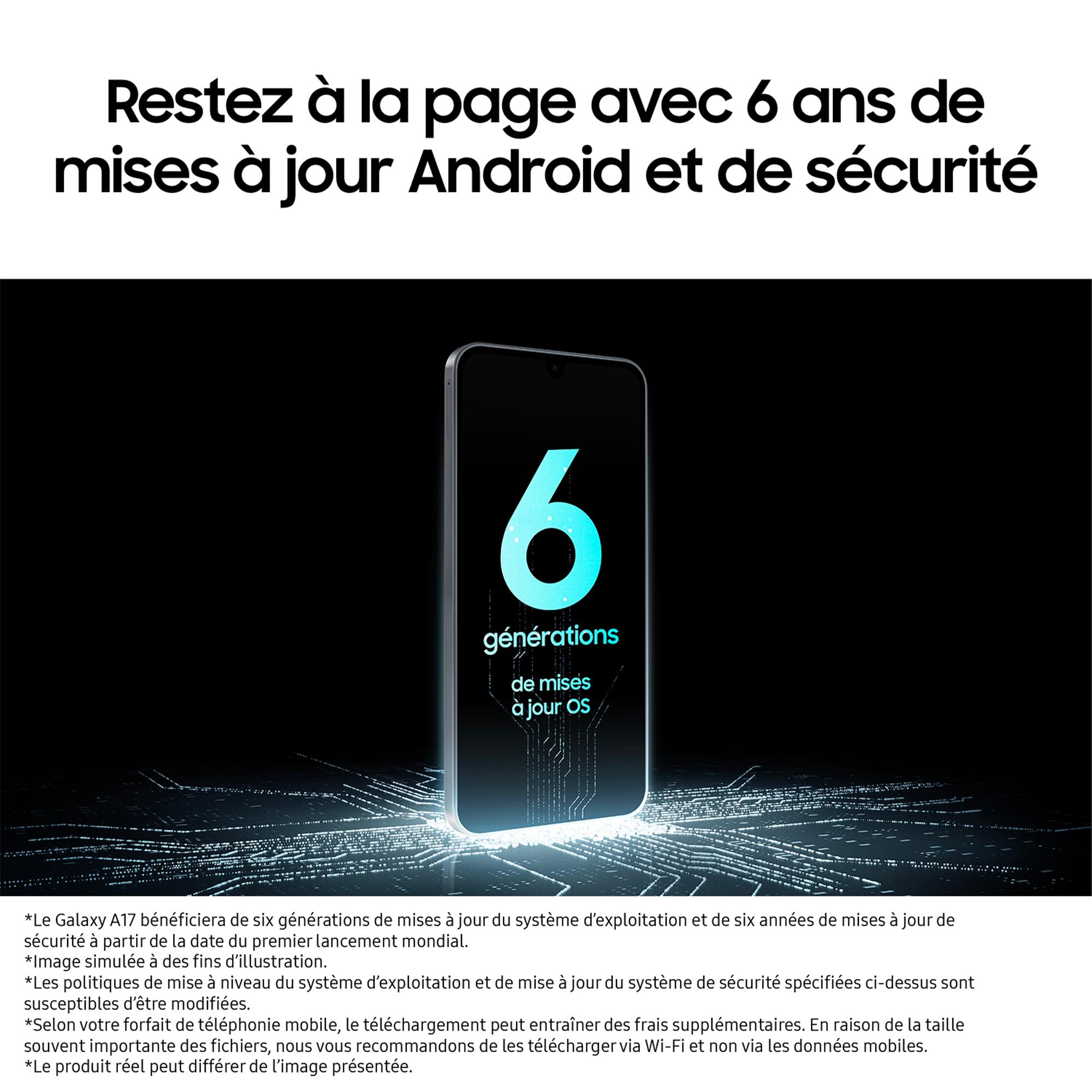 Voir la diapositive 10 : SAMSUNG Galaxy A17 4G 128Go - Bleu claire