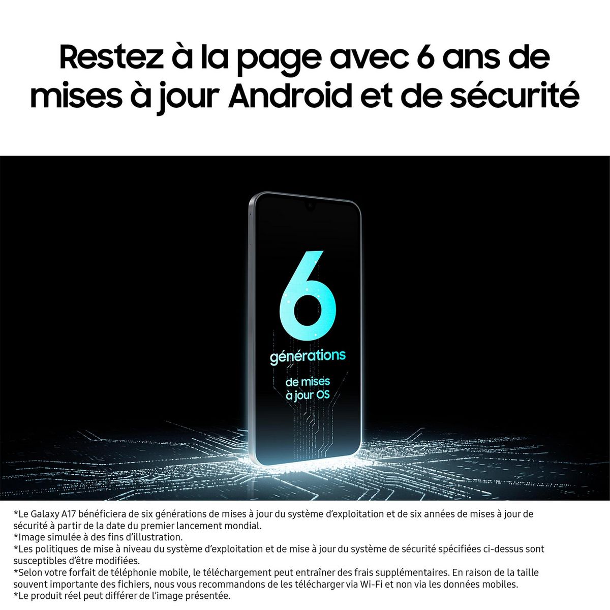 SAMSUNG Galaxy A17 4G 128Go - Bleu claire