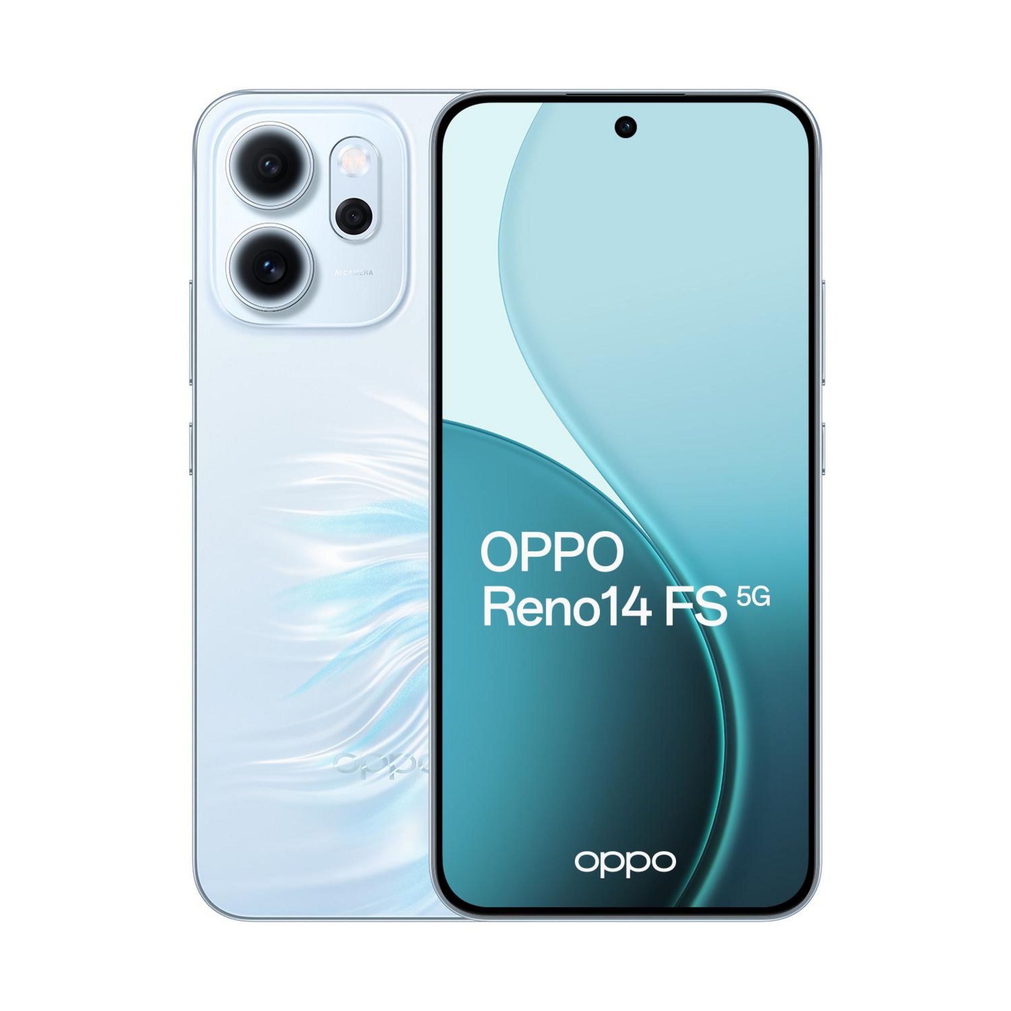 Voir la diapositive 2 : OPPO Reno 14FS 5G 512Go - Bleu