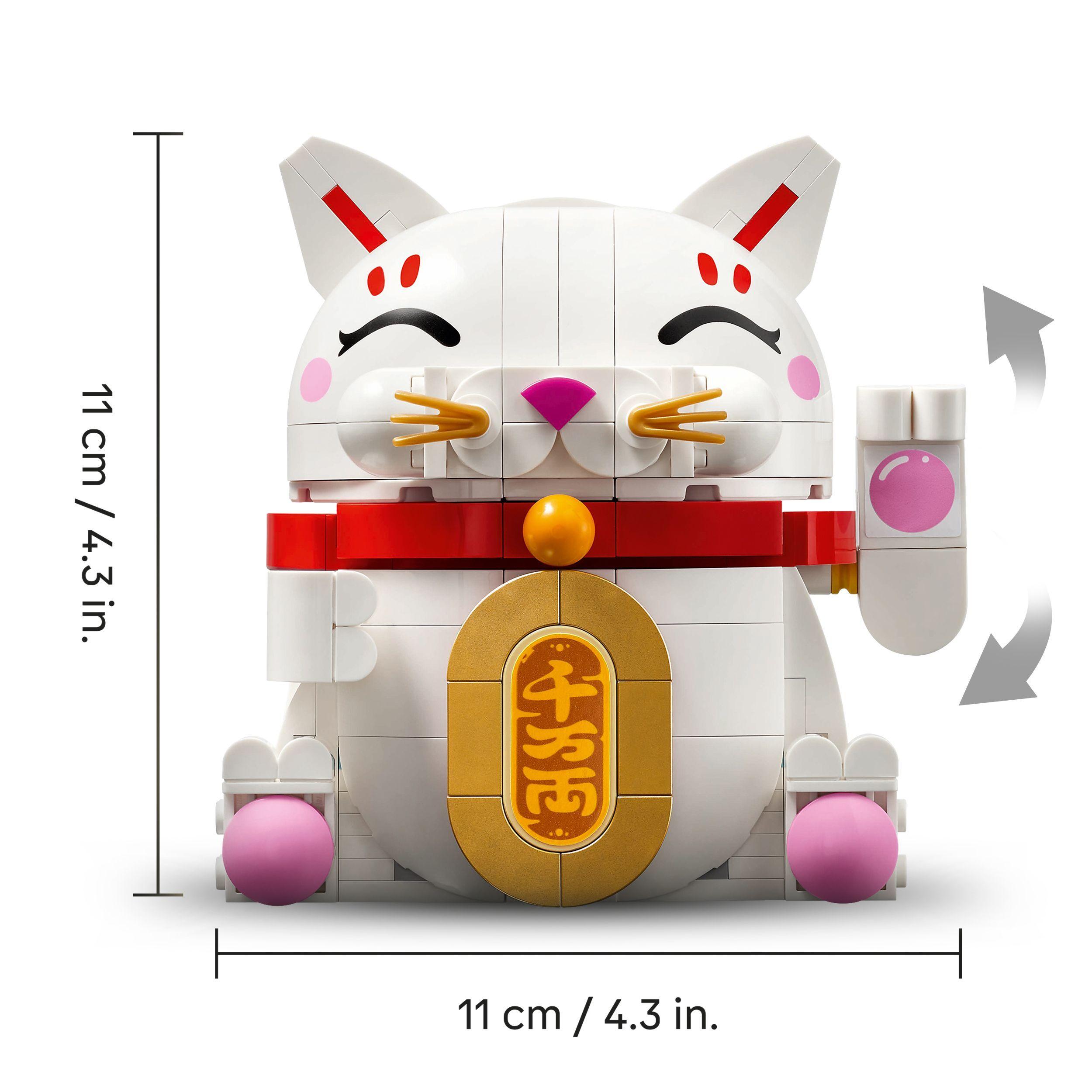Voir la diapositive 5 : LEGO LEGO 40813 Le Chat Porte-Bonheur - Jouet de Construction pour Fille ou Garçon dès 9 ans