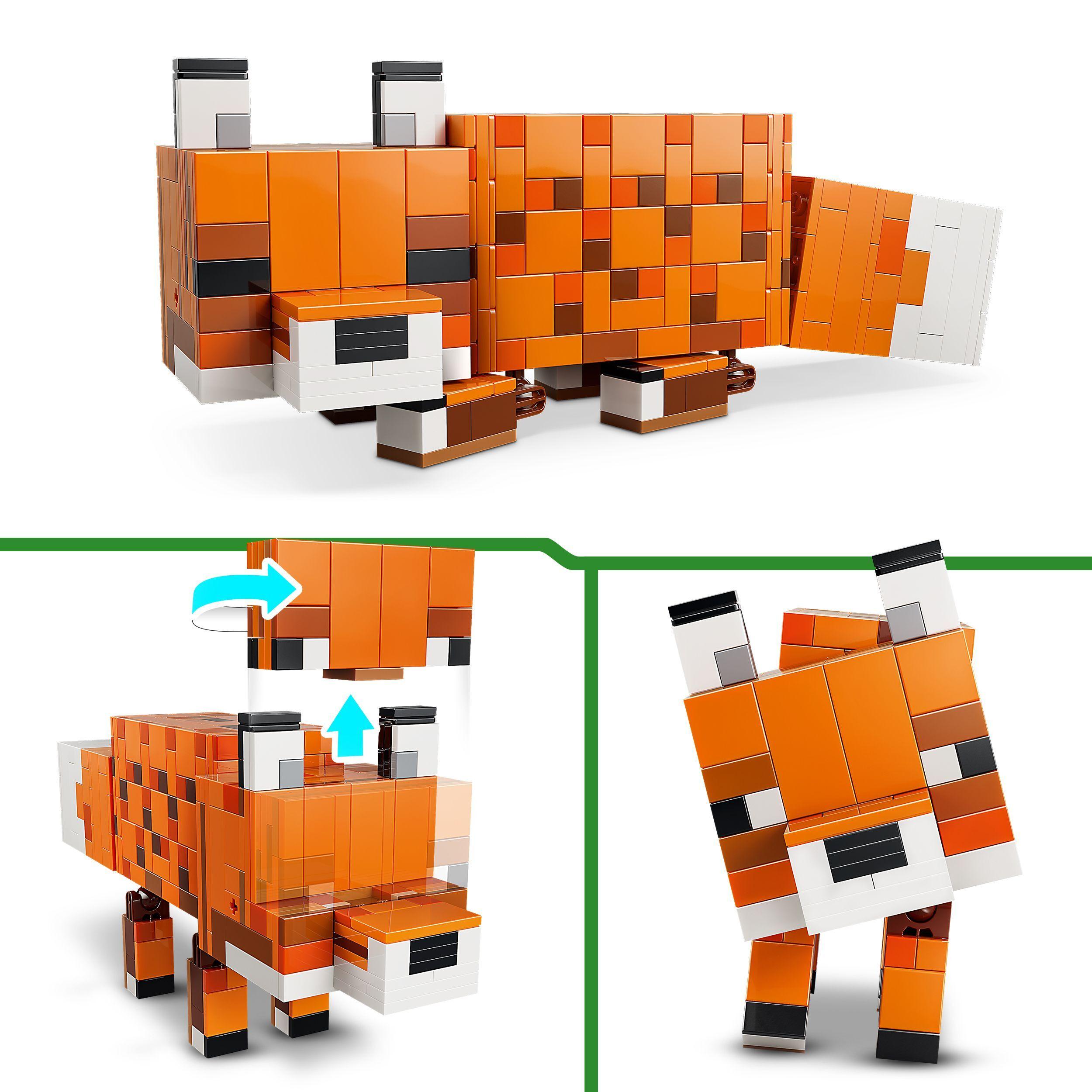 Voir la diapositive 4 : LEGO Minecraft 21588 Le Renard - Jeu 3D Garçon ou Fille dès 10 ans - Figurine d'Animal