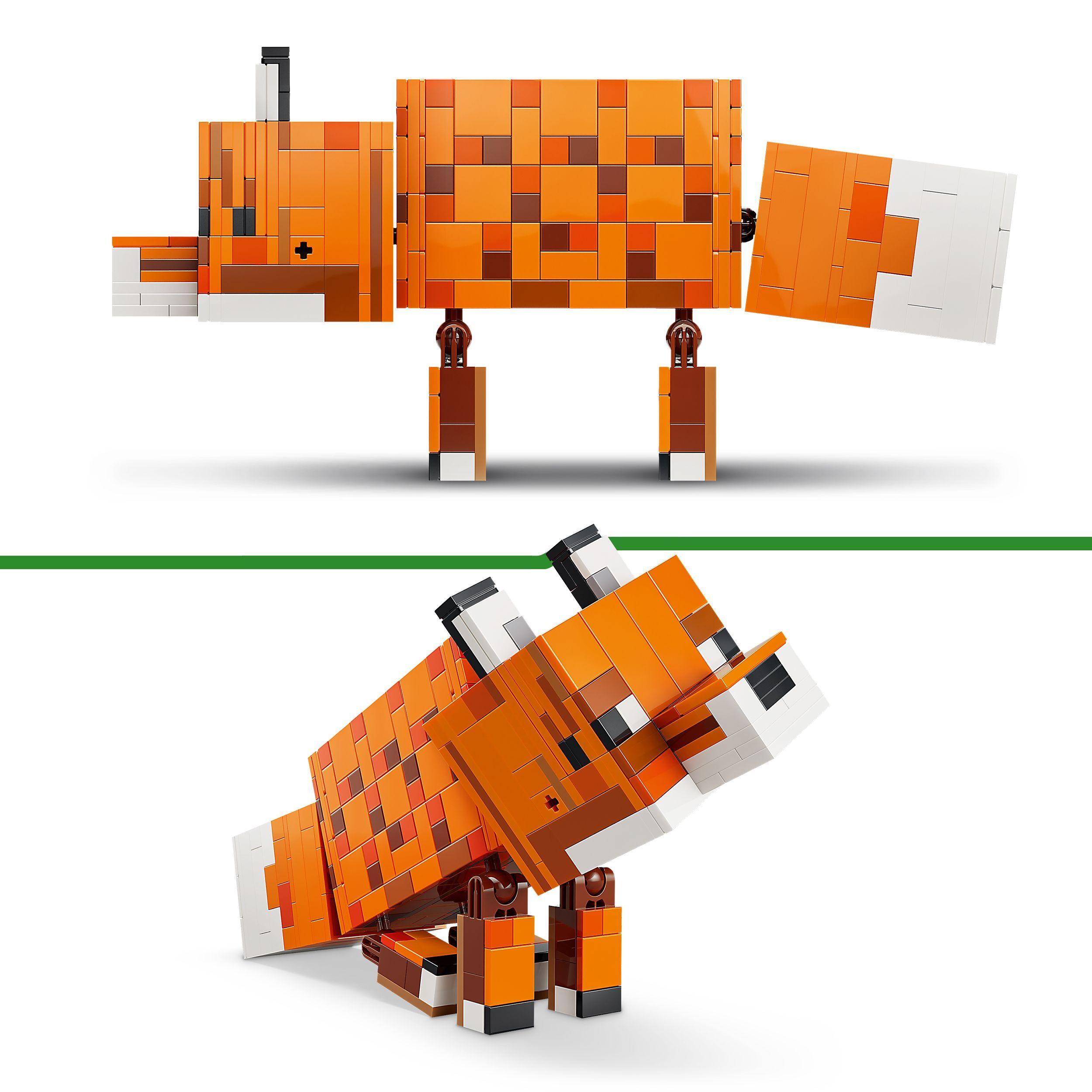 Voir la diapositive 5 : LEGO Minecraft 21588 Le Renard - Jeu 3D Garçon ou Fille dès 10 ans - Figurine d'Animal