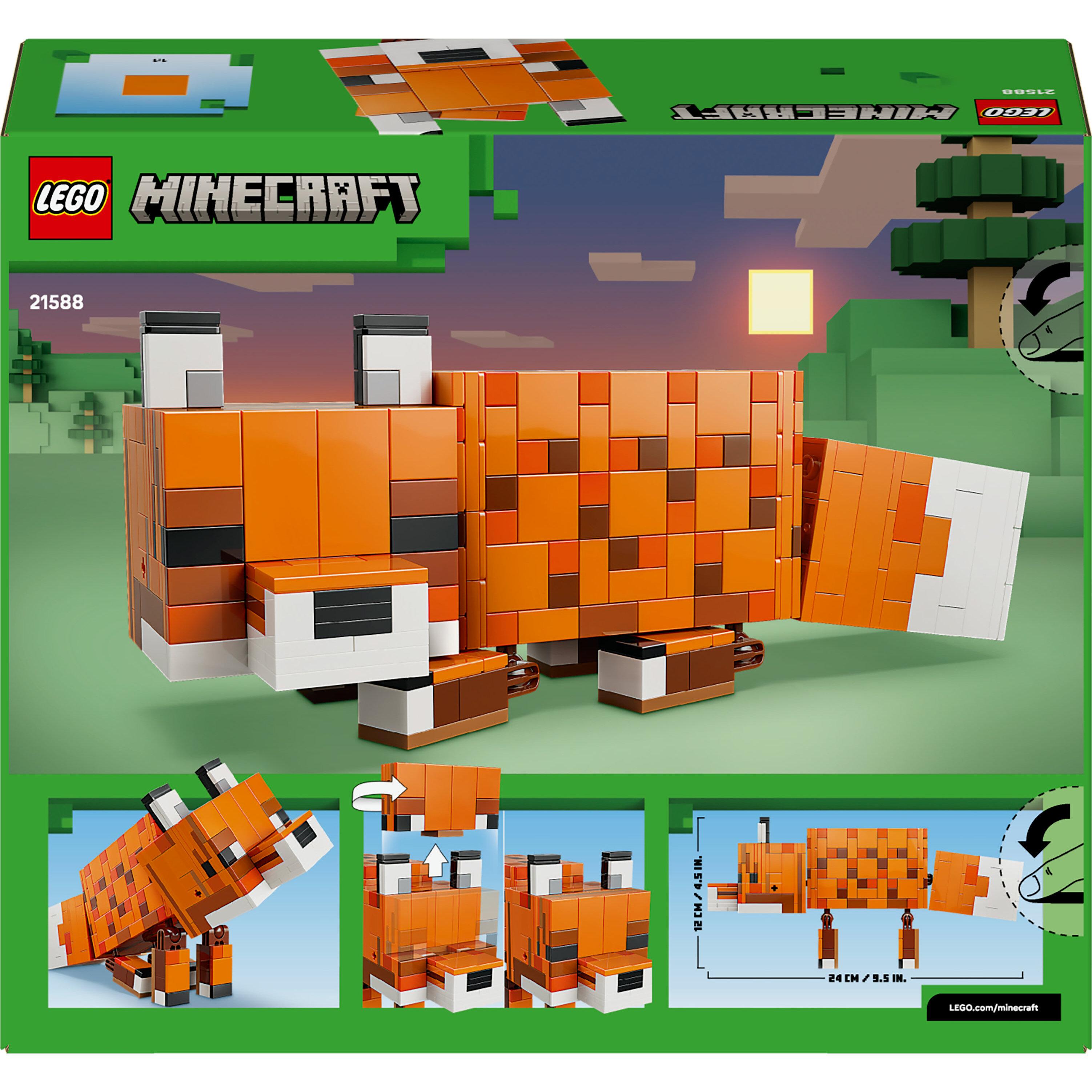 Voir la diapositive 8 : LEGO Minecraft 21588 Le Renard - Jeu 3D Garçon ou Fille dès 10 ans - Figurine d'Animal