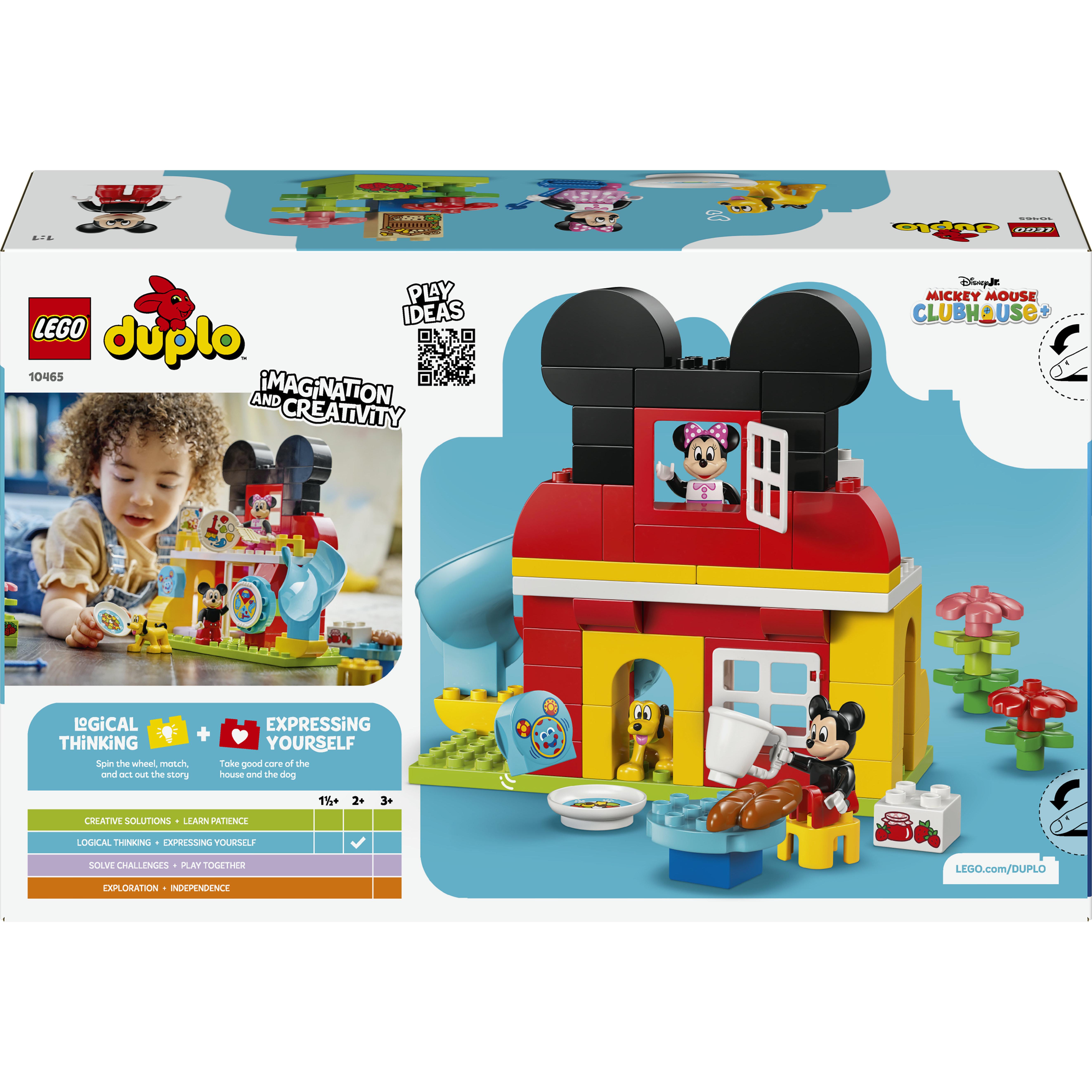 Voir la diapositive 3 : LEGO DUPLO │Disney 10465 La Maison de Mickey Mouse avec Minnie et Pluto - Jouet dès 2 ans