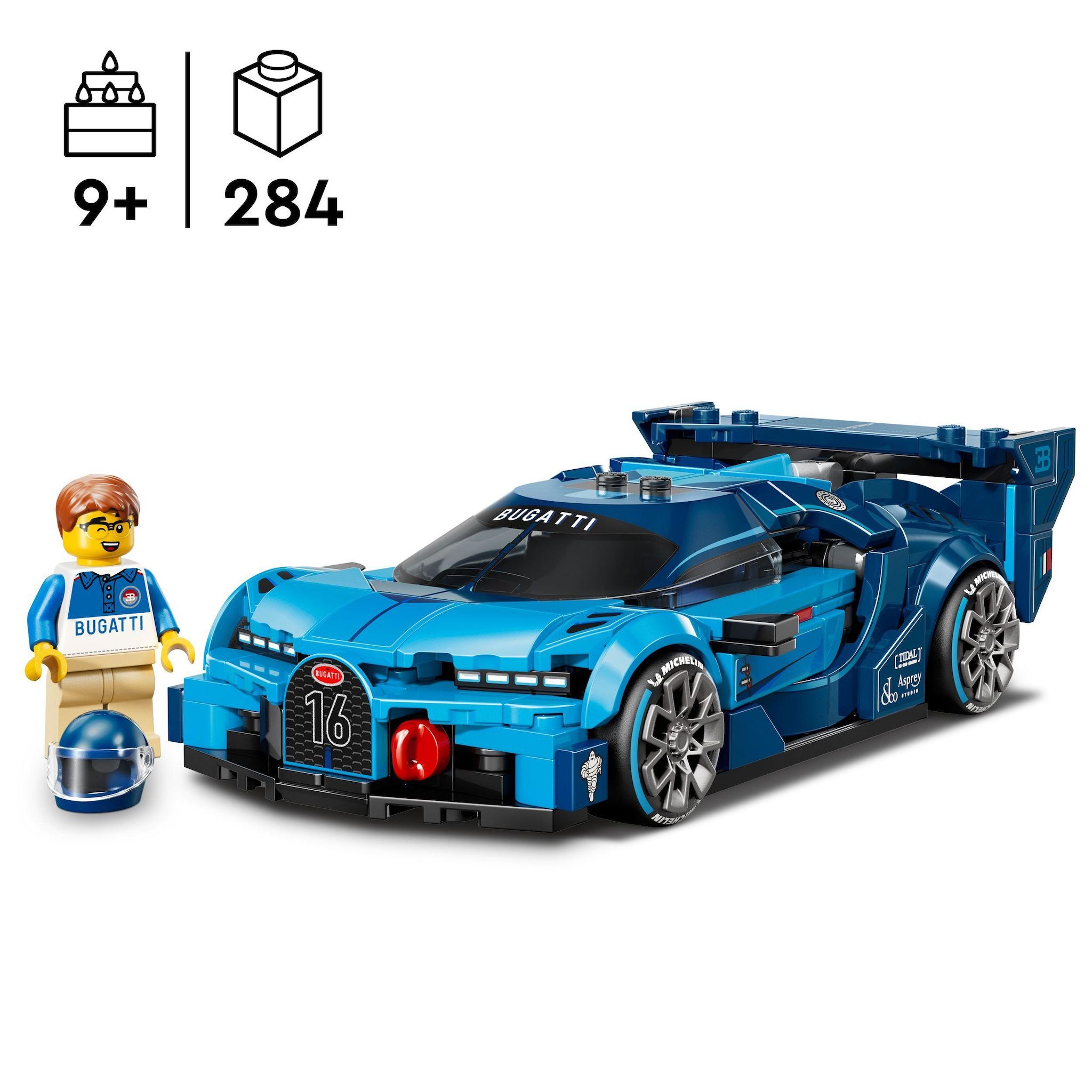 Voir la diapositive 3 : LEGO Speed Champions 77253 - Hypercar Bugatti Vision GT