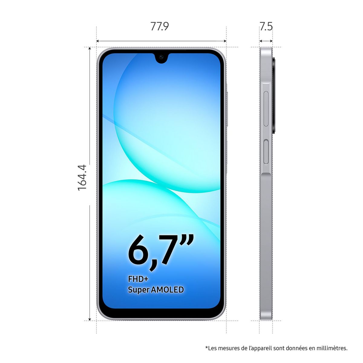 SAMSUNG Galaxy A17 5G 128Go - Gris