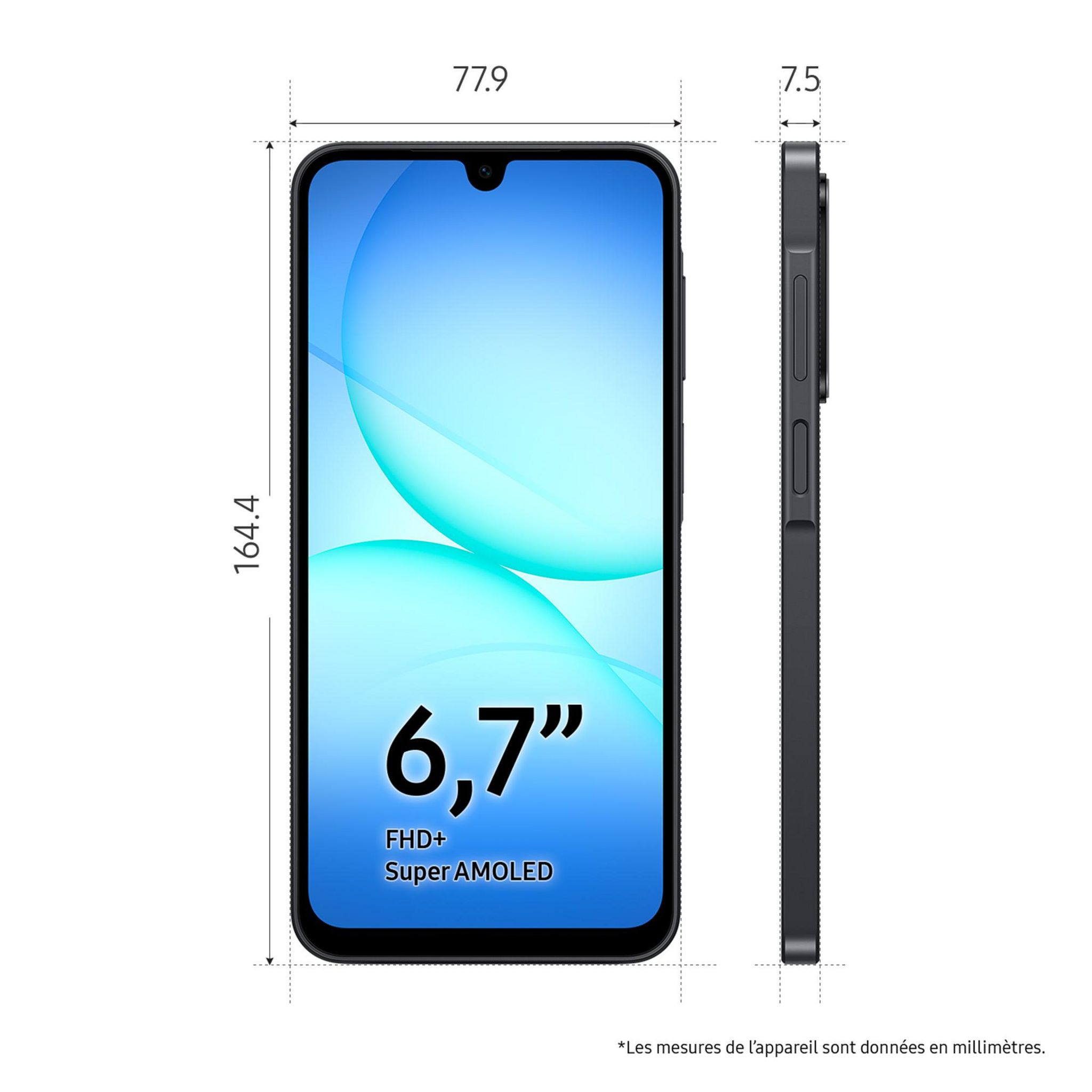 Voir la diapositive 3 : SAMSUNG Galaxy A17 5G 128Go - Noir