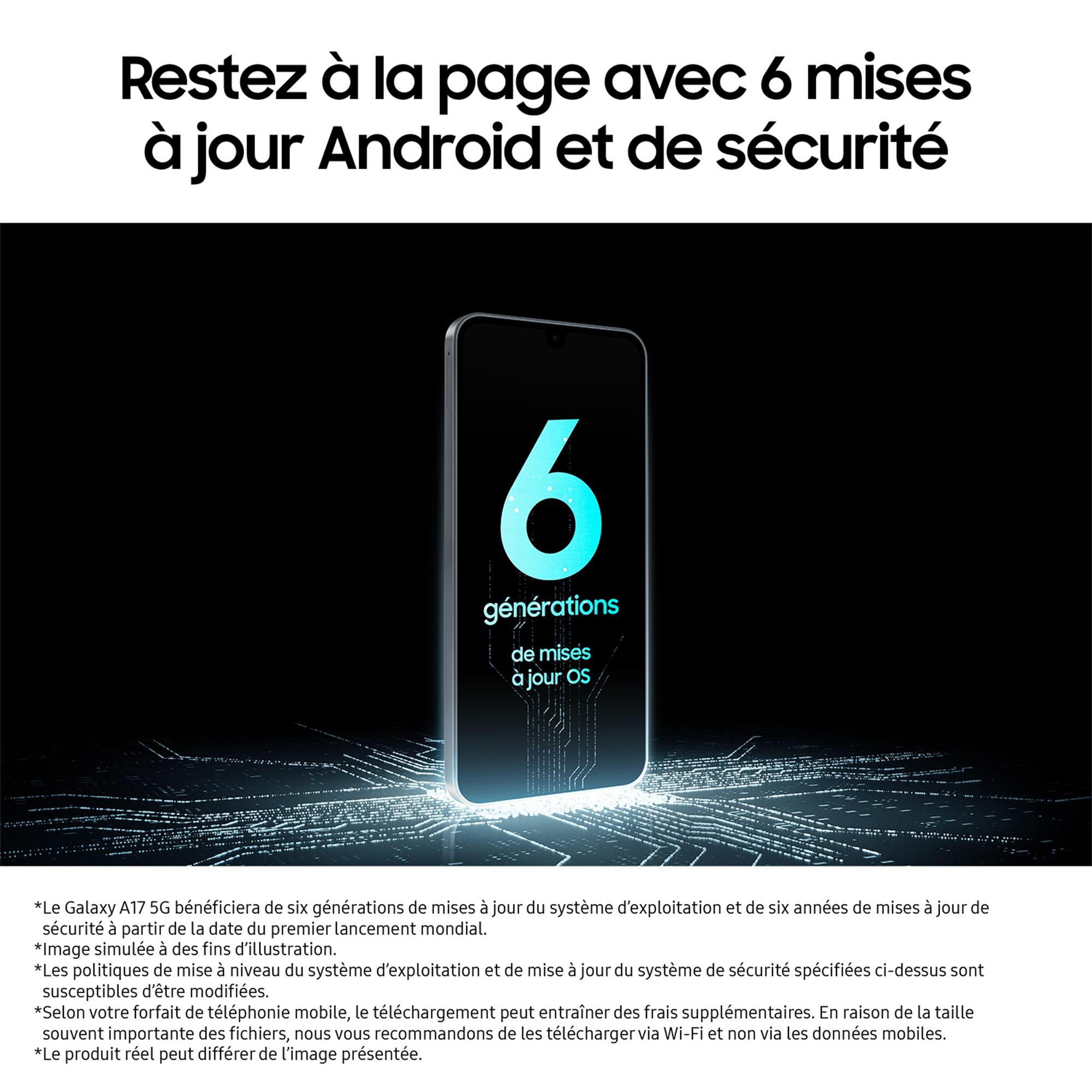 Voir la diapositive 8 : SAMSUNG Galaxy A17 5G 128Go - Noir