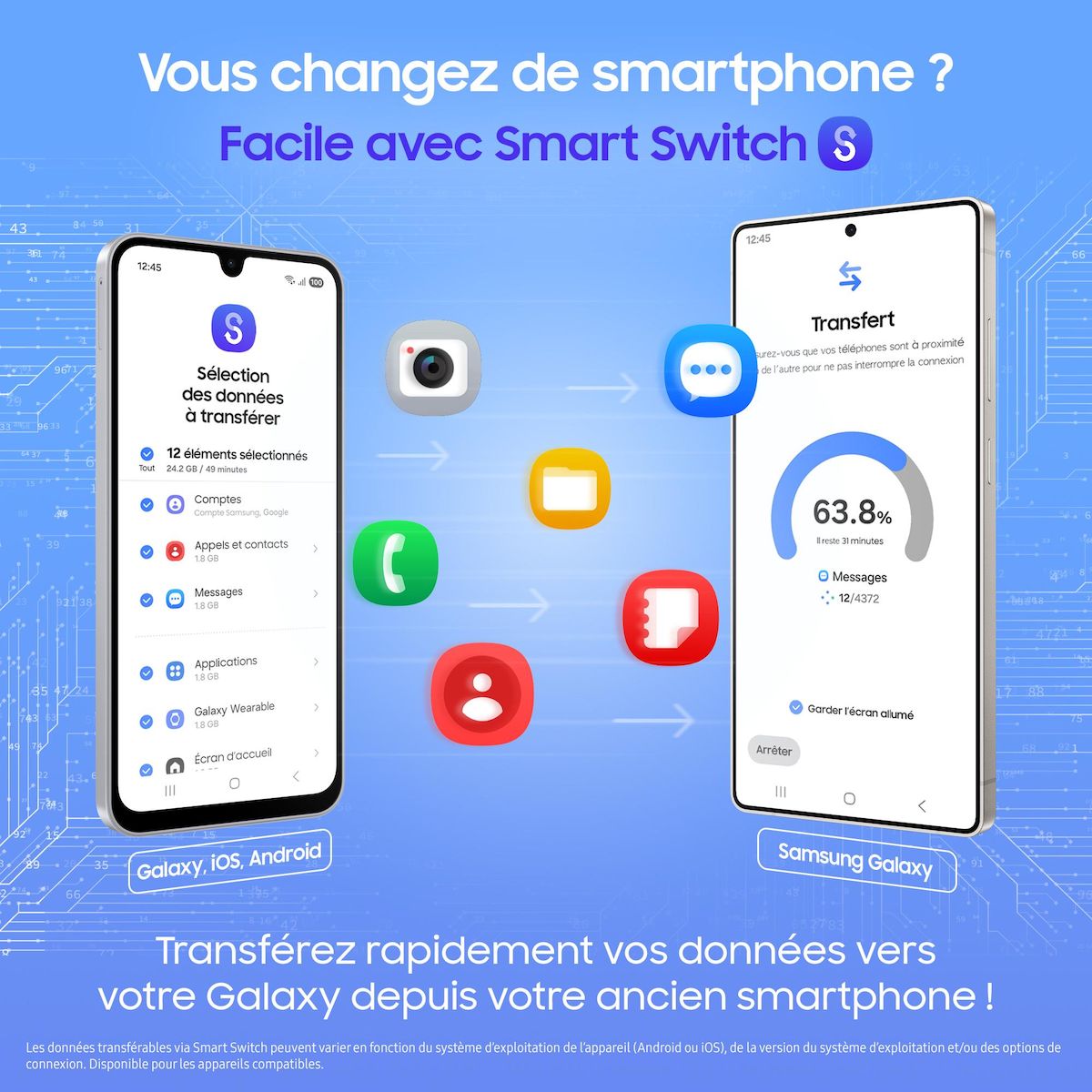 SAMSUNG Galaxy A17 8G 128Go - Bleu