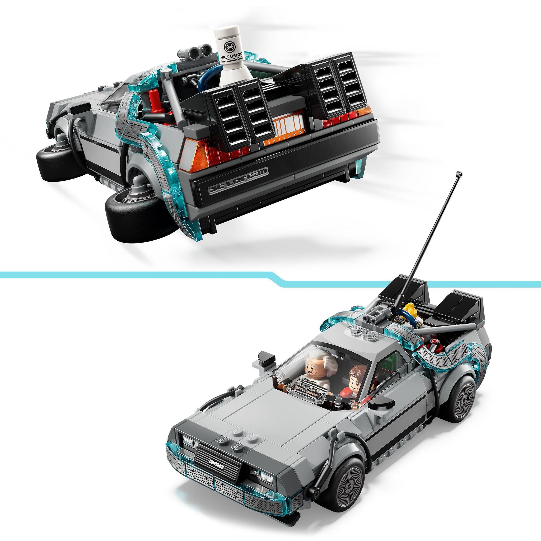 Voir la diapositive 4 : LEGO Speed Champion 77256 - La Machine à Remonter le Temps de Retour vers le Futur