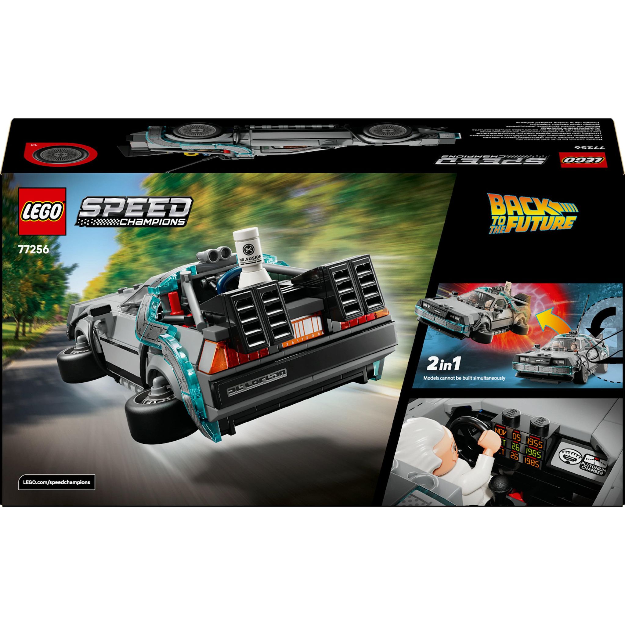Voir la diapositive 8 : LEGO Speed Champion 77256 - La Machine à Remonter le Temps de Retour vers le Futur