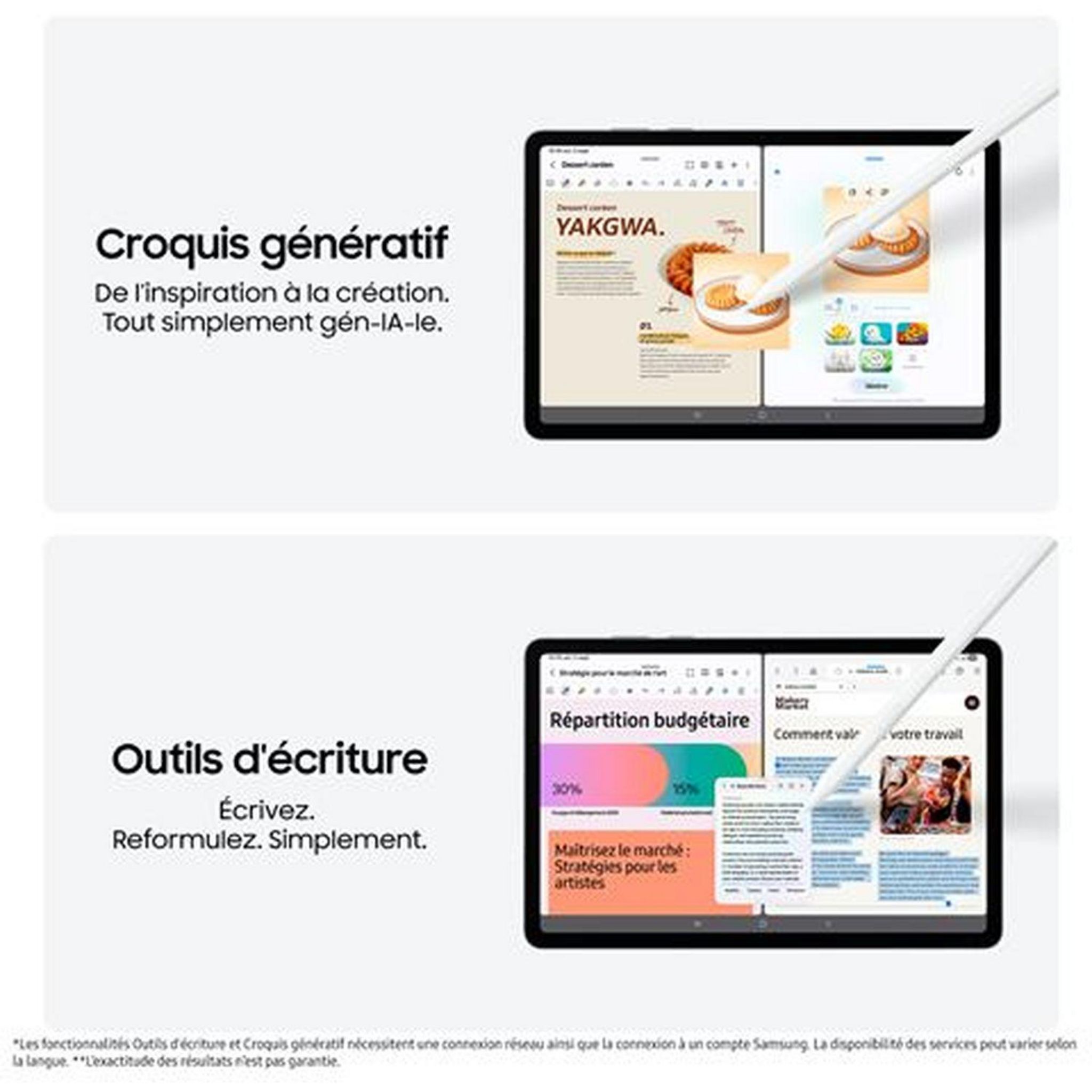 Voir la diapositive 4 : SAMSUNG TAB S11 128Go - Gris