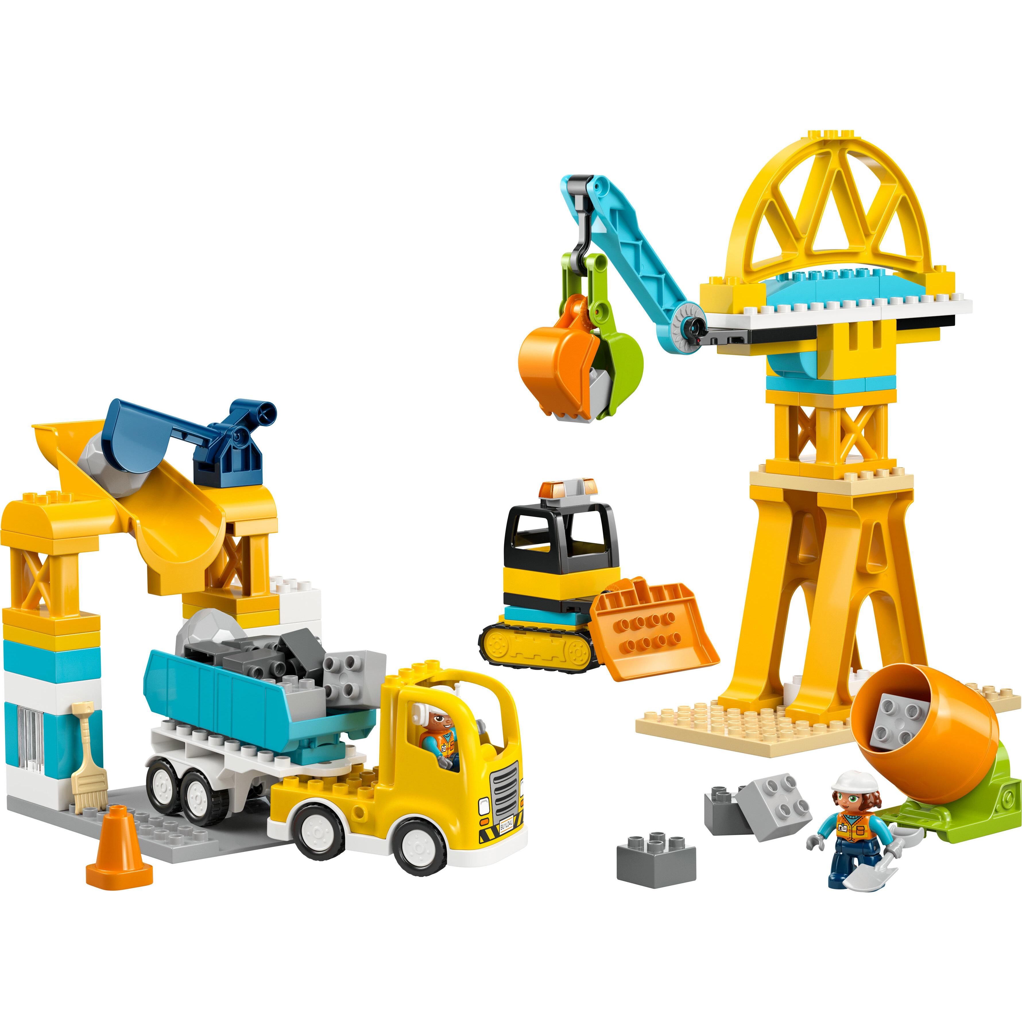 Voir la diapositive 2 : LEGO DUPLO Ma Ville 10476 Le Chantier et les Véhicules de Construction 3-en-1 - Jeu Créatif