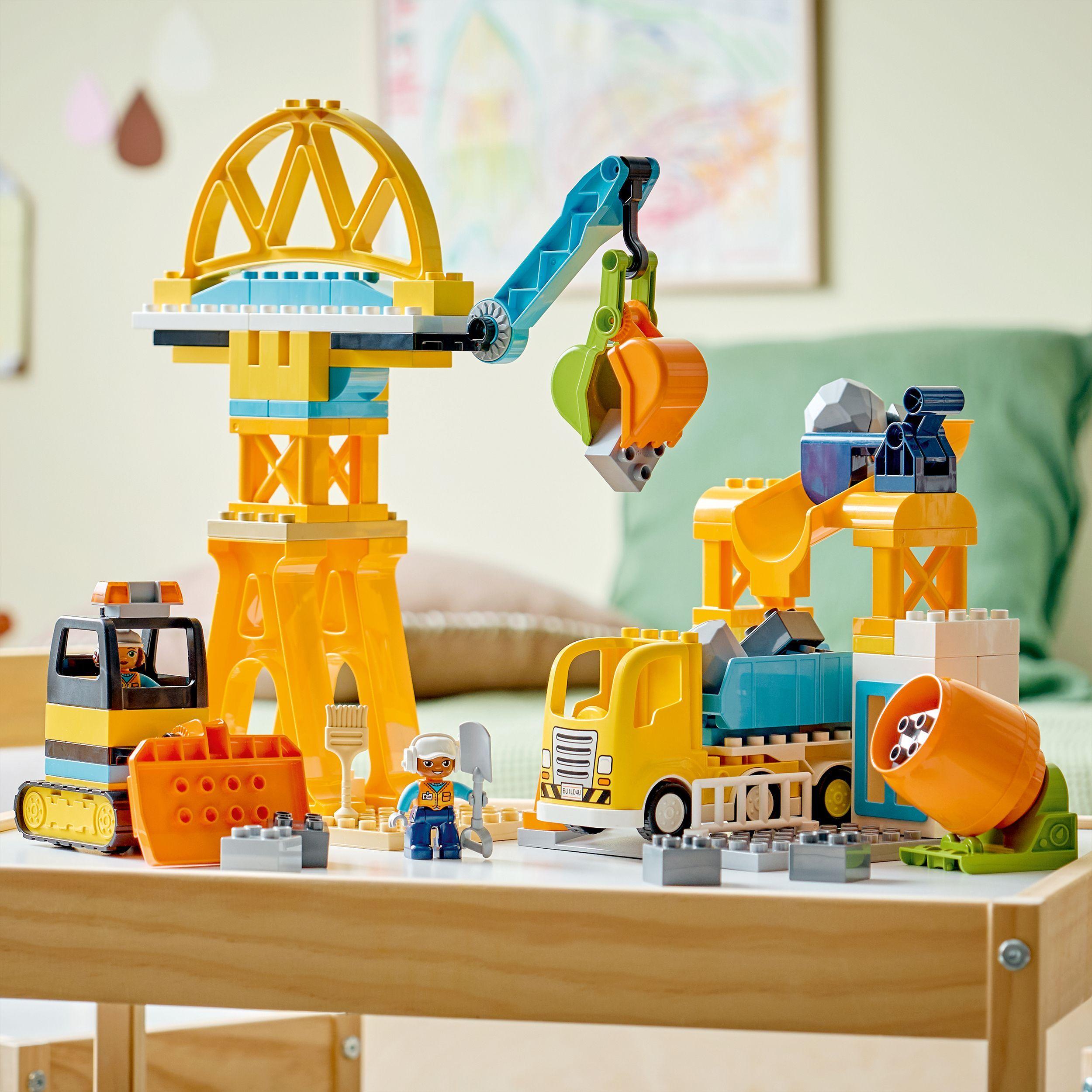 Voir la diapositive 6 : LEGO DUPLO Ma Ville 10476 Le Chantier et les Véhicules de Construction 3-en-1 - Jeu Créatif