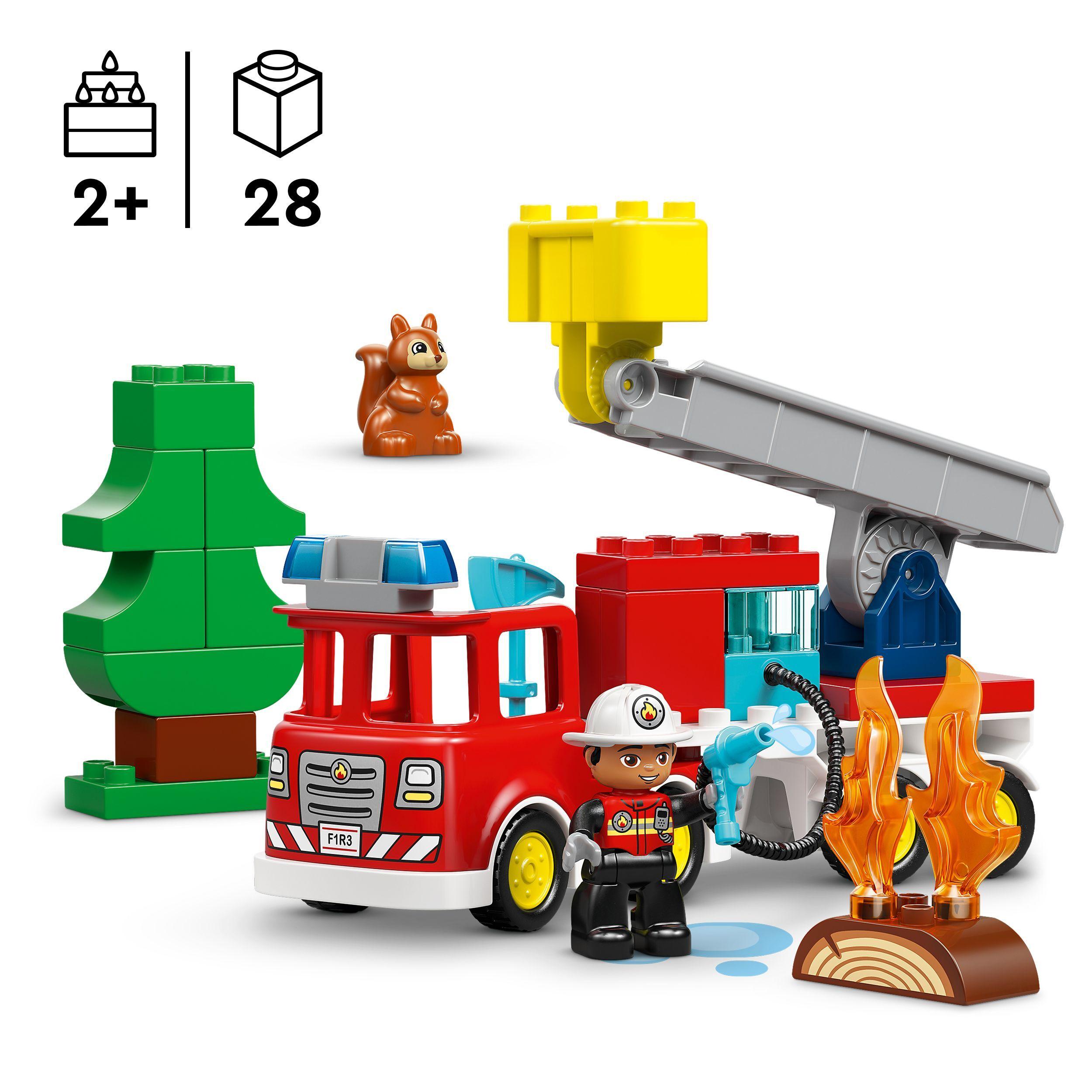 Voir la diapositive 3 : LEGO DUPLO Ma Ville 10473 - Le camion de pompiers