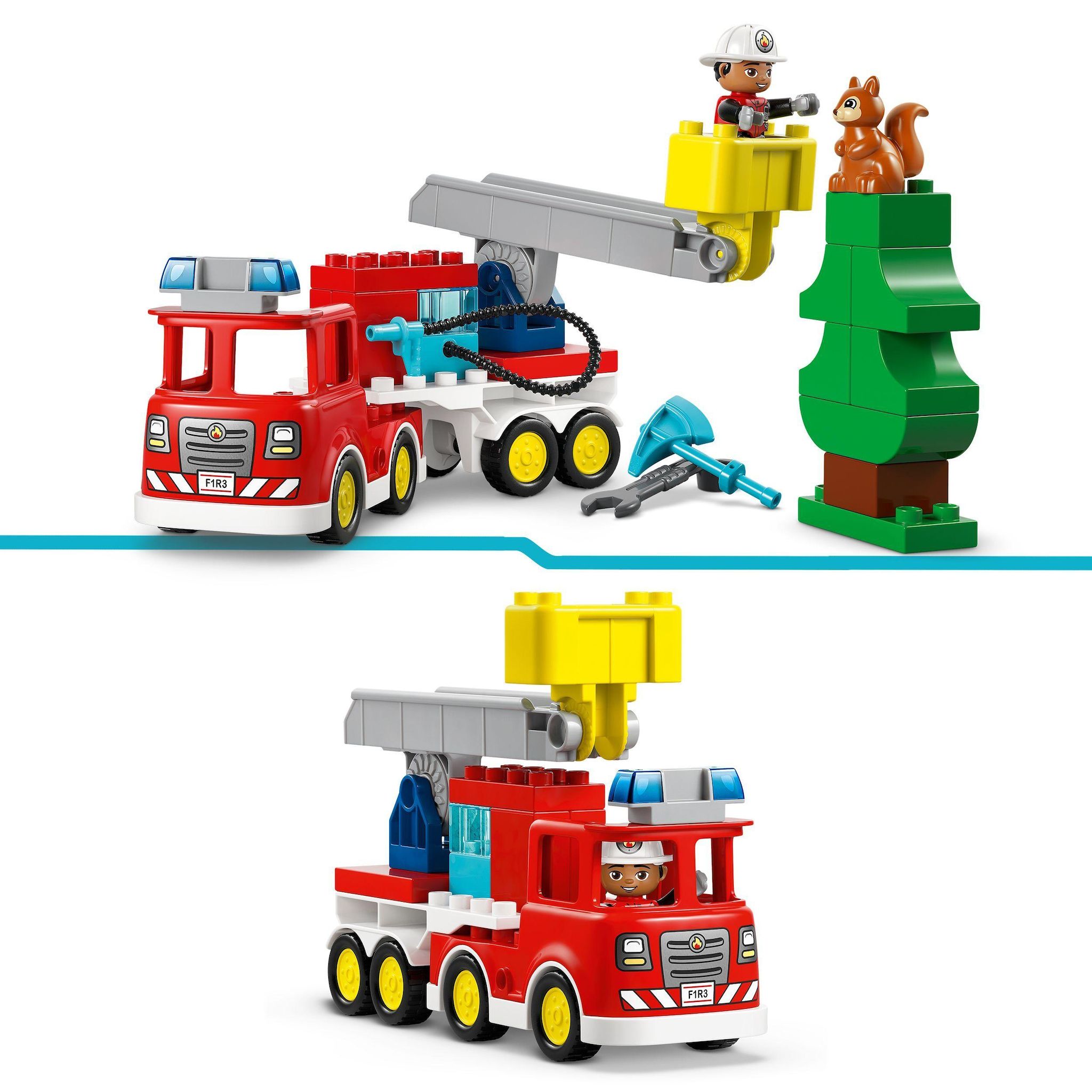 Voir la diapositive 4 : LEGO Duplo 10473 - Le Camion de Pompiers