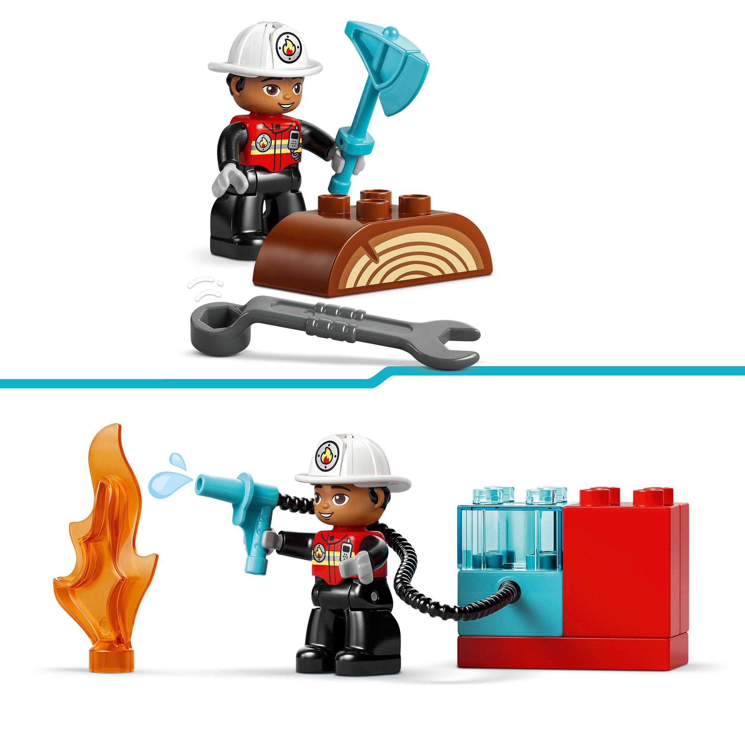 Voir la diapositive 5 : LEGO DUPLO Ma Ville 10473 - Le camion de pompiers