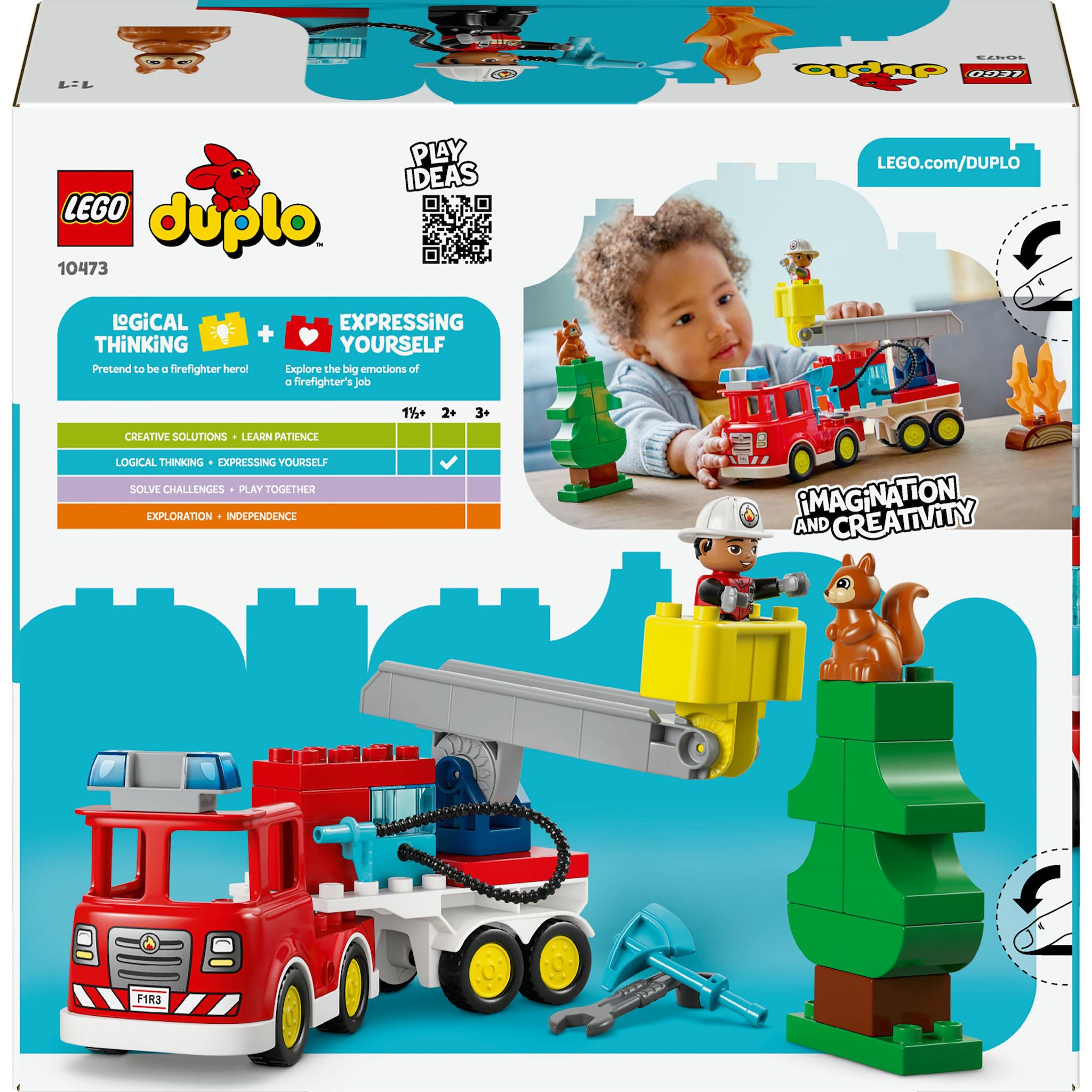 Voir la diapositive 8 : LEGO Duplo 10473 - Le Camion de Pompiers