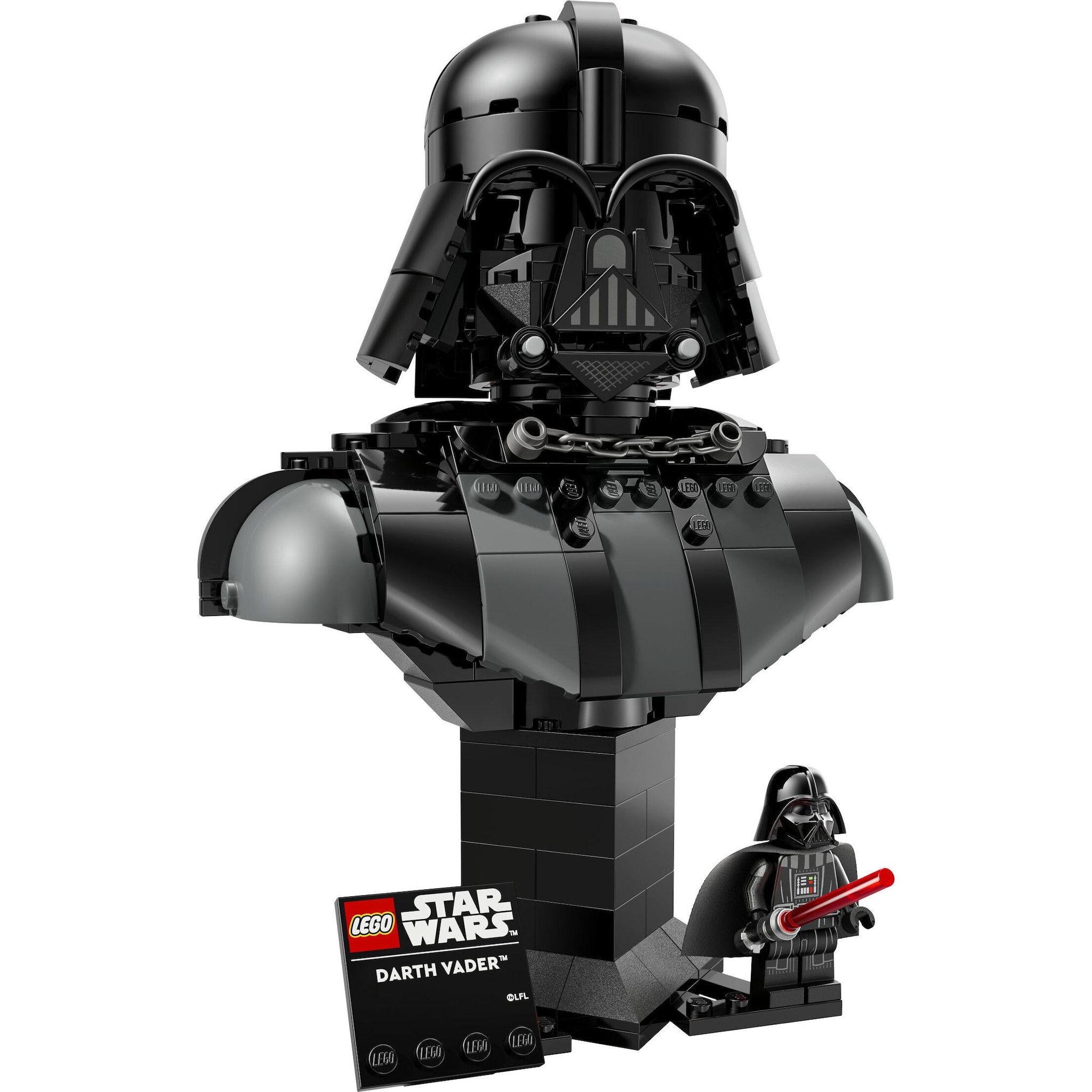Voir la diapositive 2 : LEGO Star Wars 75439 - Le buste de Dark Vador