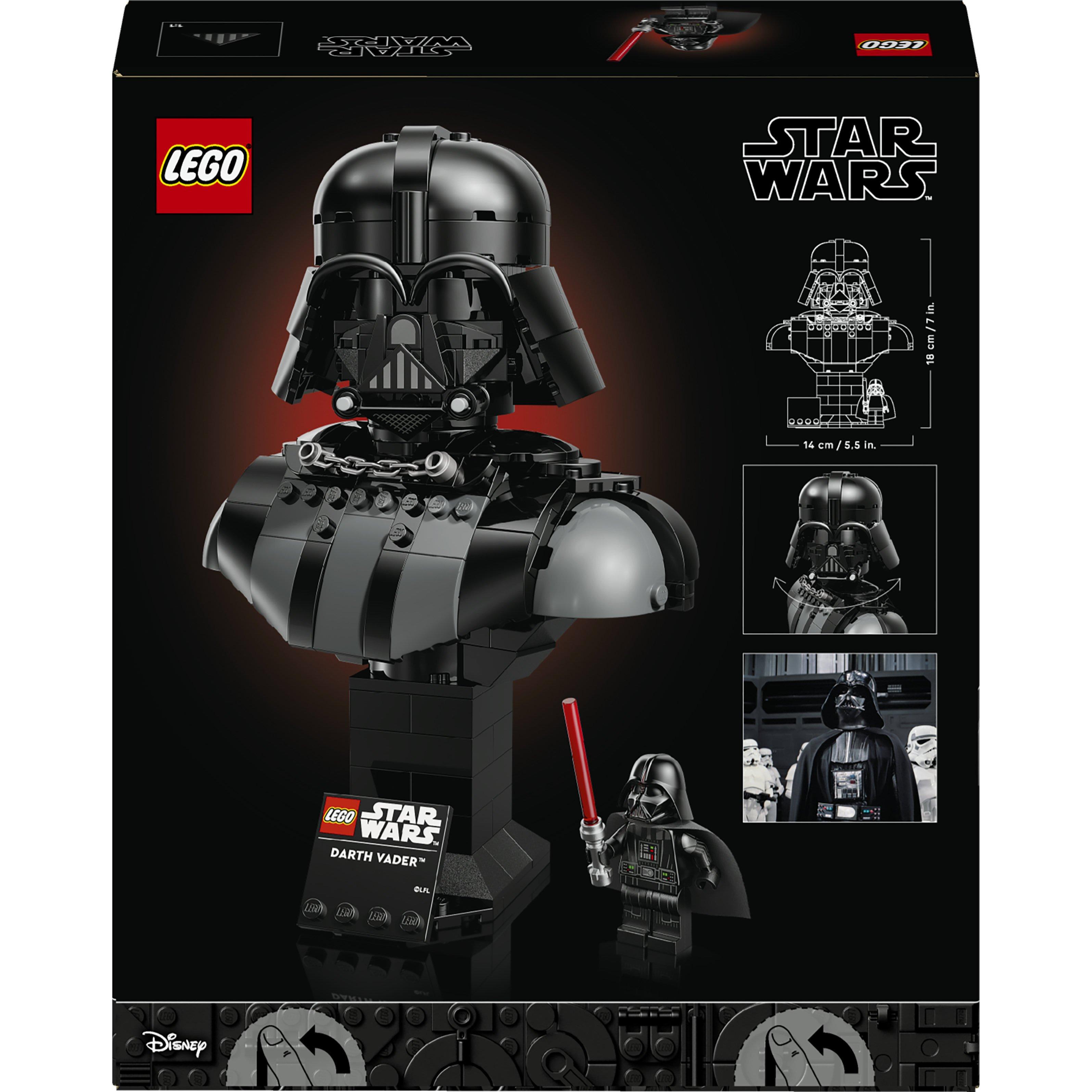 Voir la diapositive 7 : LEGO LEGO Star Wars 75439 Le Buste de Dark Vador - Set de Construction pour Adulte - Cadeau