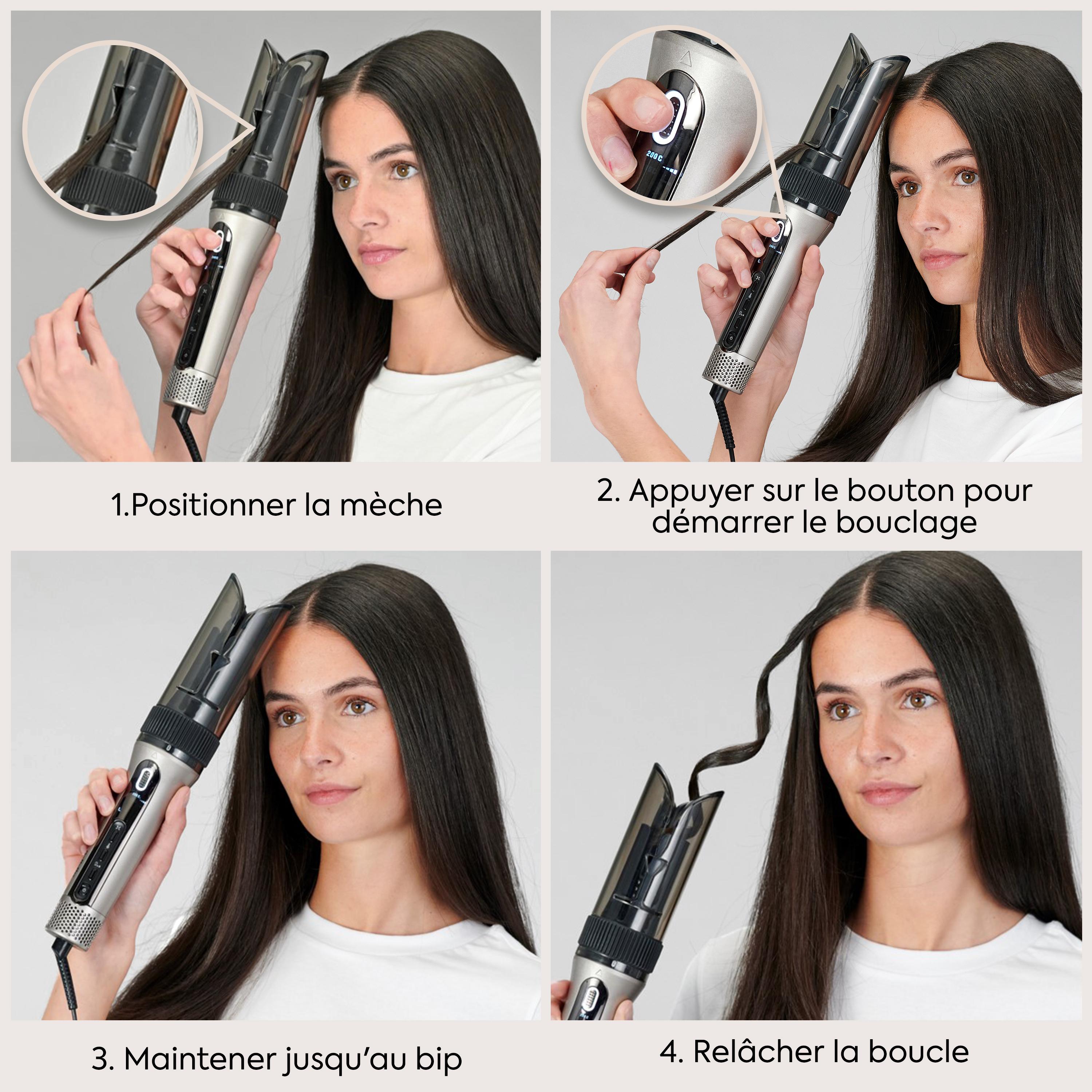 Voir la diapositive 8 : BABYLISS Fer à boucler automatique Style Secret Air C6688E - Champagne doré