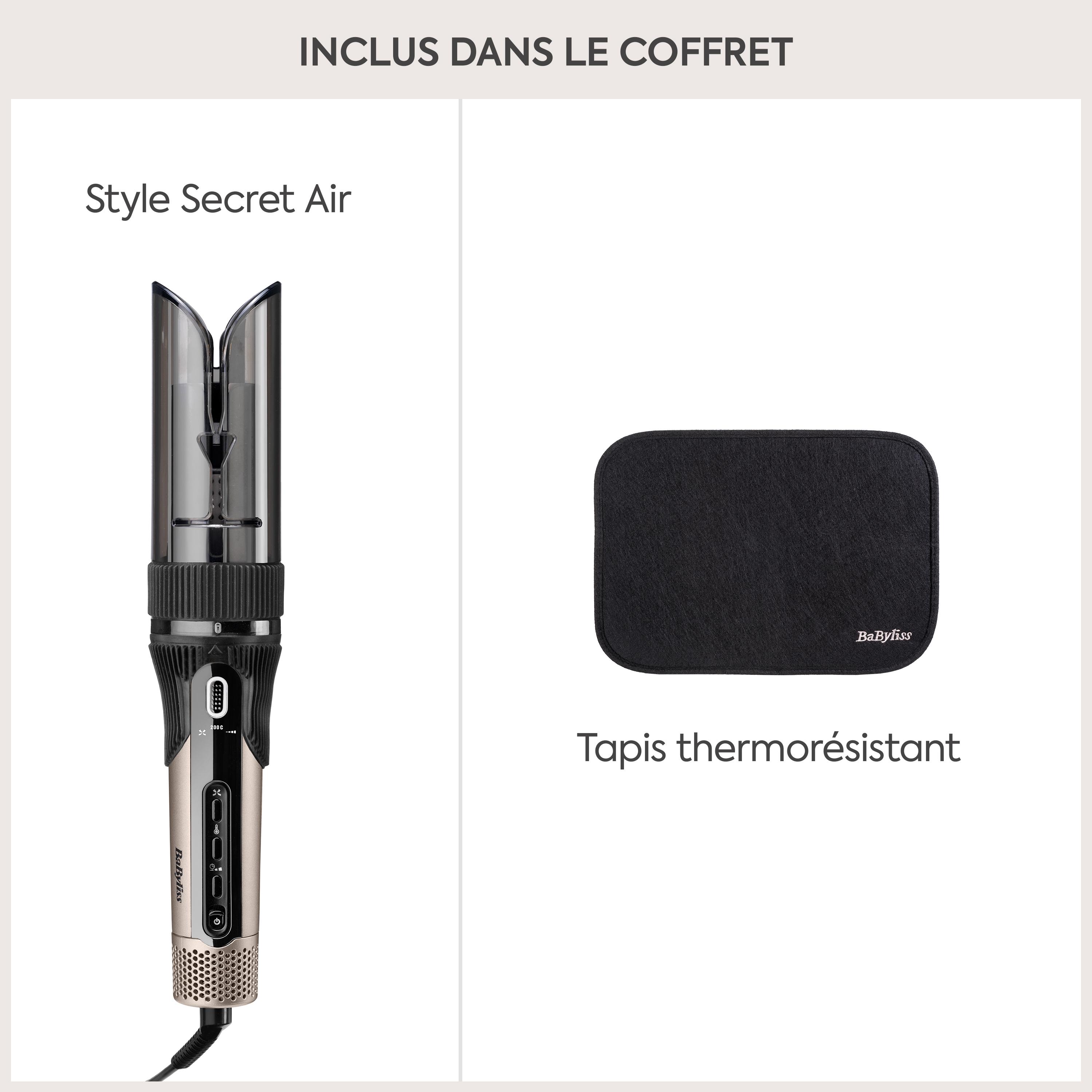 Voir la diapositive 11 : BABYLISS Fer à boucler automatique Style Secret Air C6688E - Champagne doré