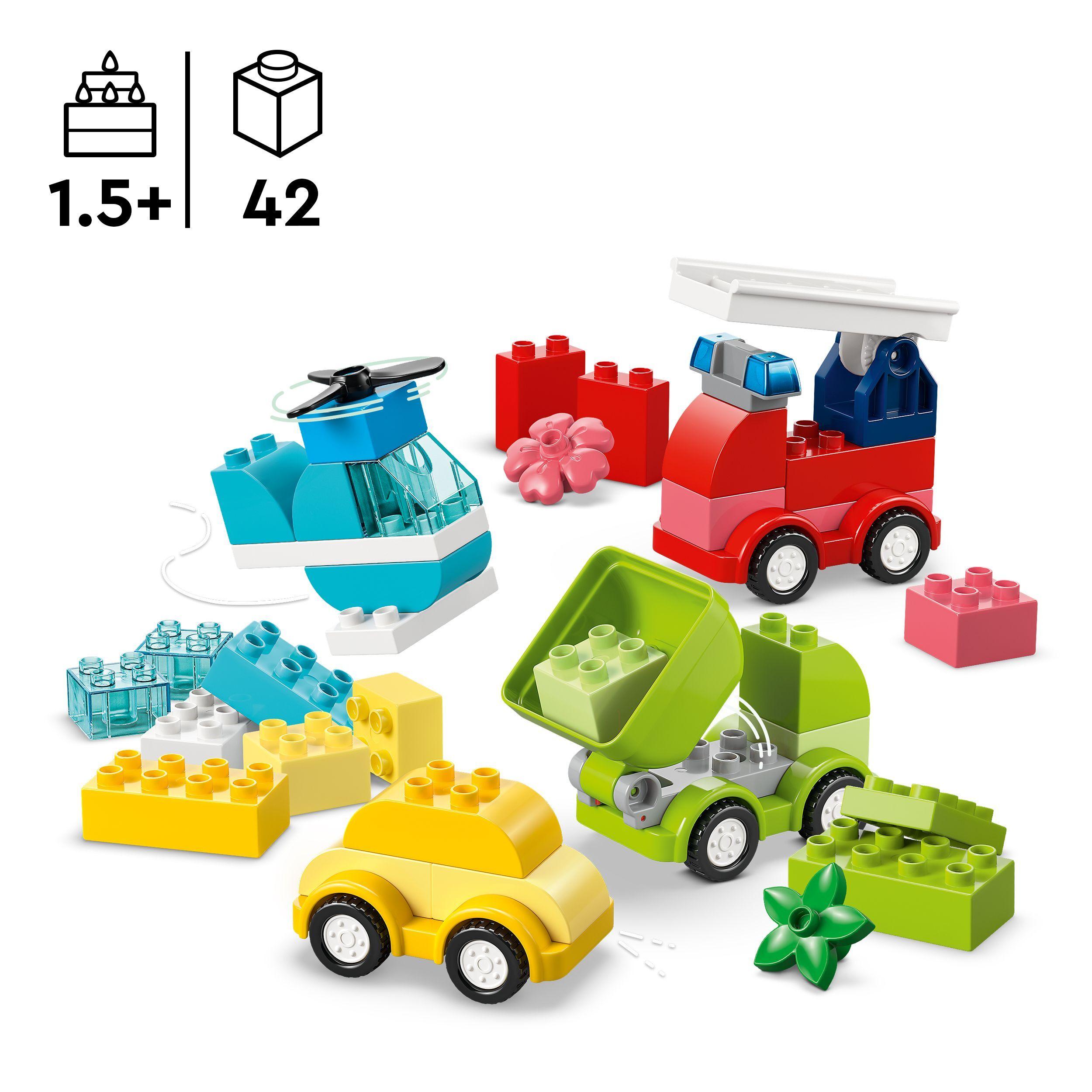 Voir la diapositive 3 : LEGO DUPLO My First 10474 Les Véhicules Créatifs - Jeu Créatif Garçon ou Fille dès 1 an