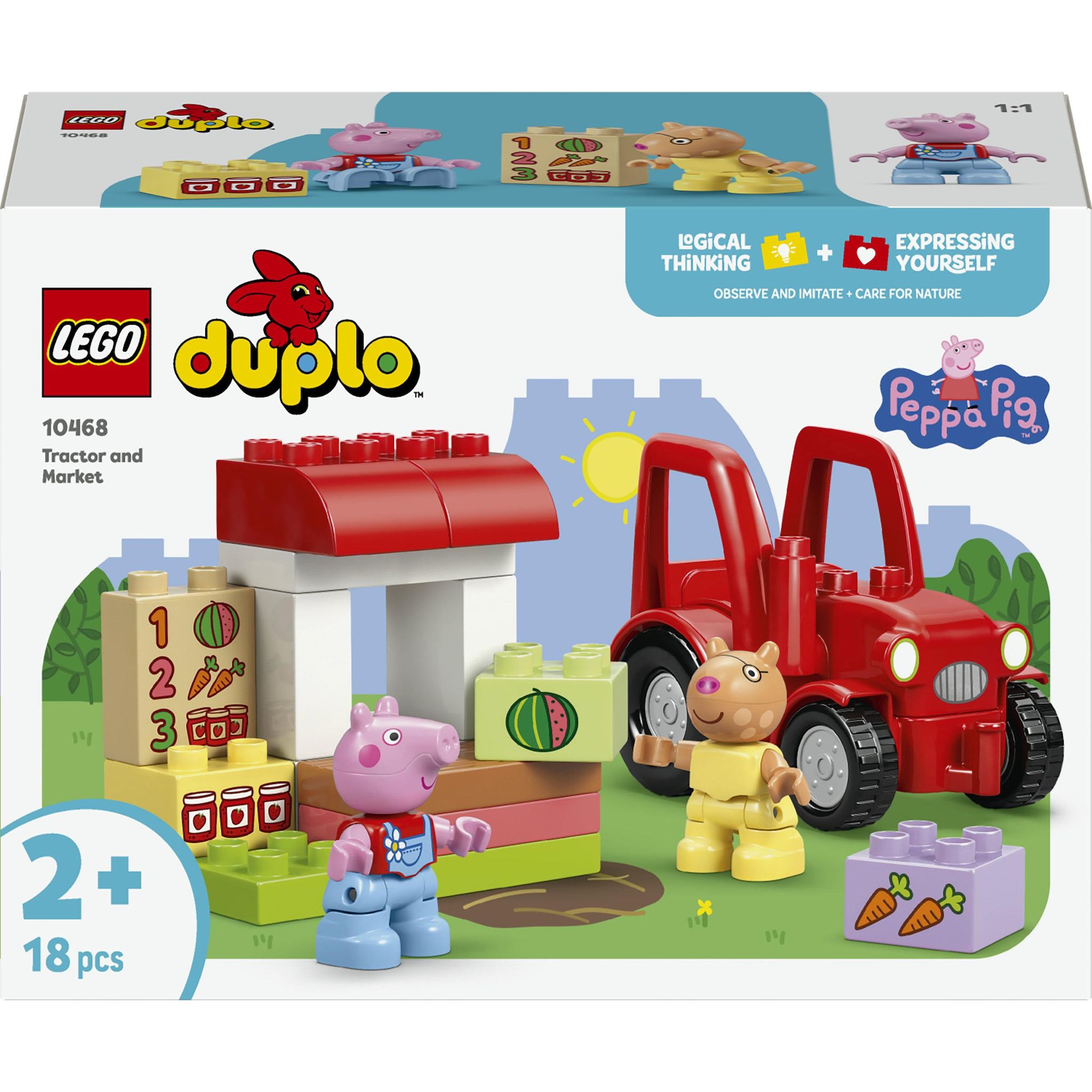 LEGO Duplo 10468 - Le tracteur et la Marché Peppa Pig