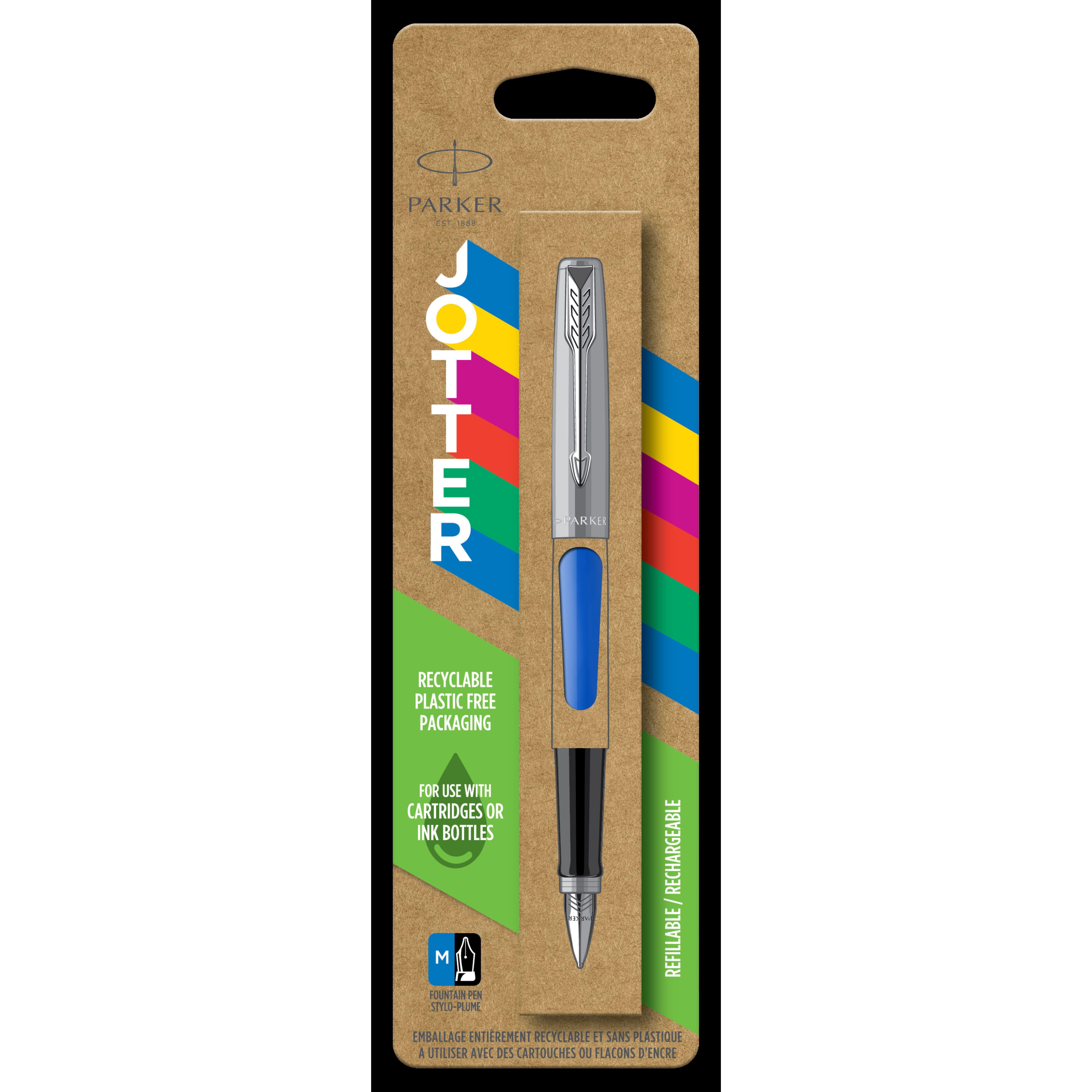 Stylo plume Jotter Originals Bleu pointe moyenne Parker