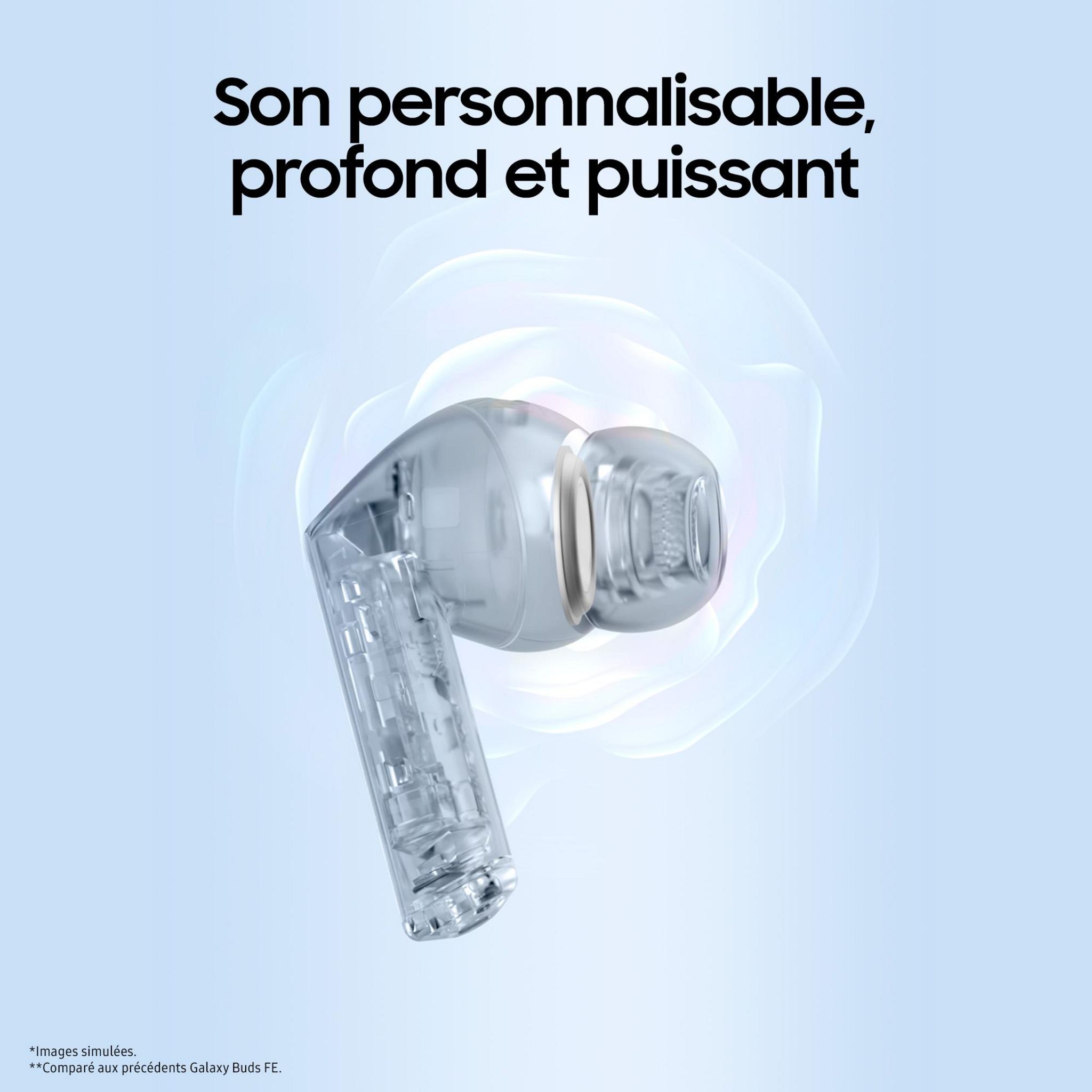 Voir la diapositive 5 : SAMSUNG Galaxy Buds 3 FE - Noir