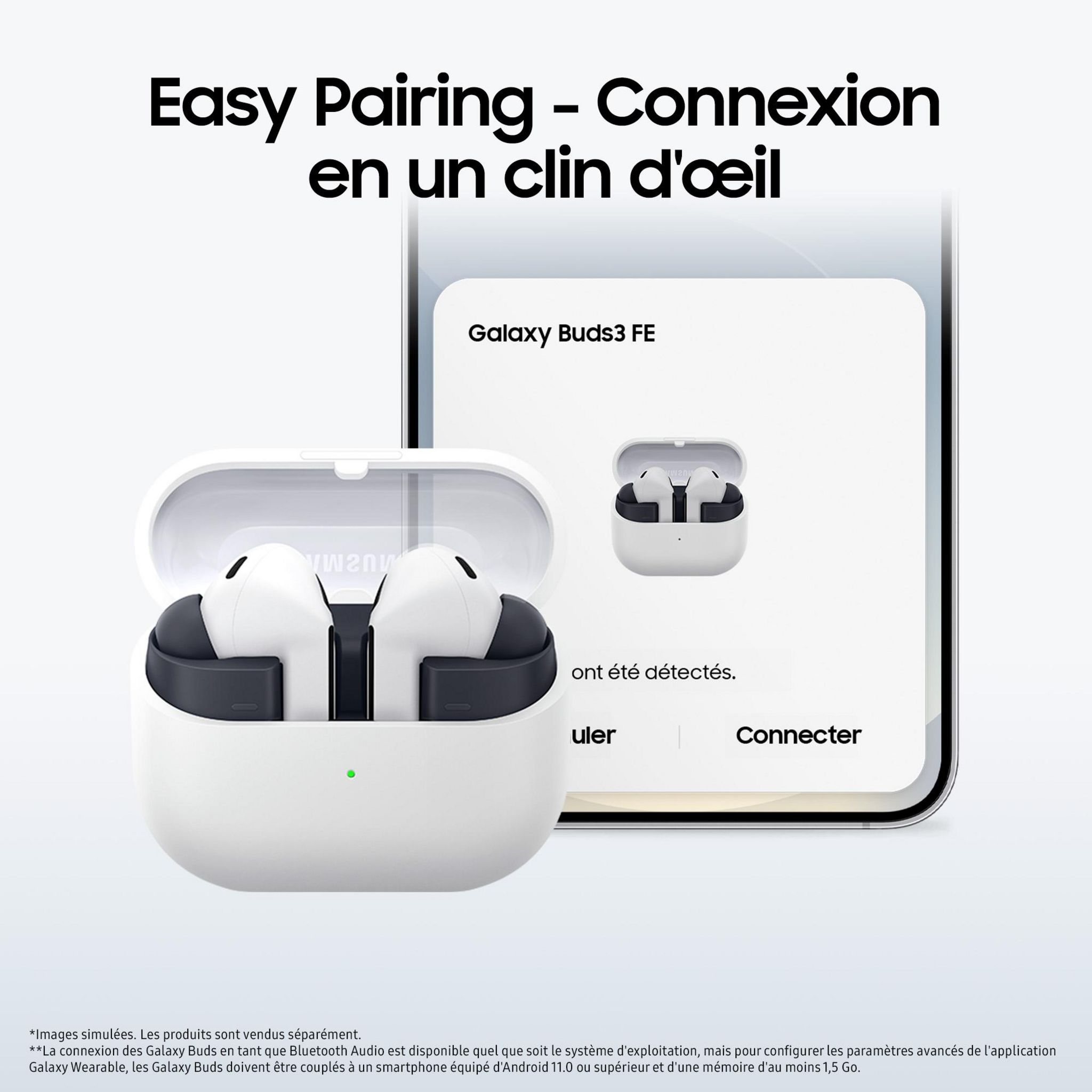 Voir la diapositive 10 : SAMSUNG Galaxy Buds 3 FE - Noir