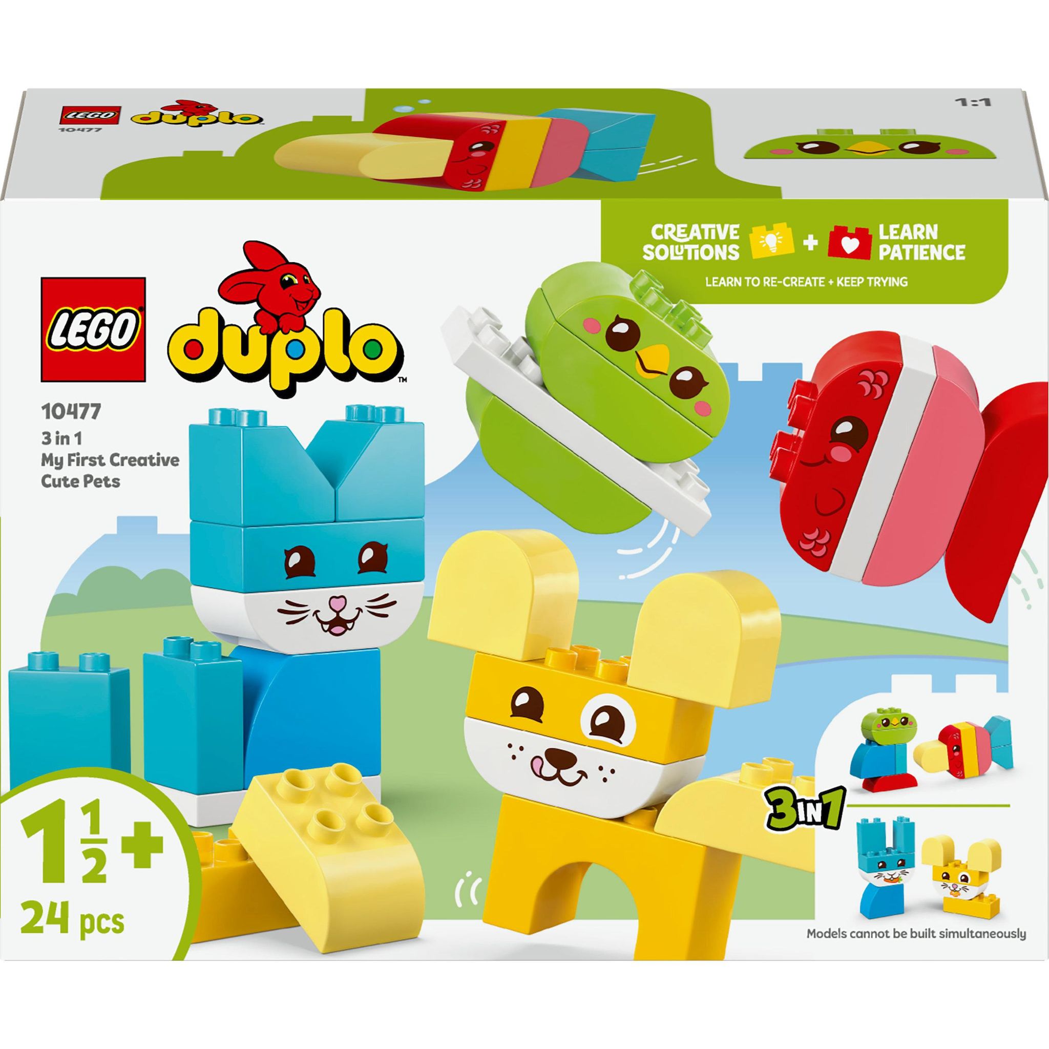 LEGO Duplo 10477 - Les Jolis Animaux Créatifs 3-en-1