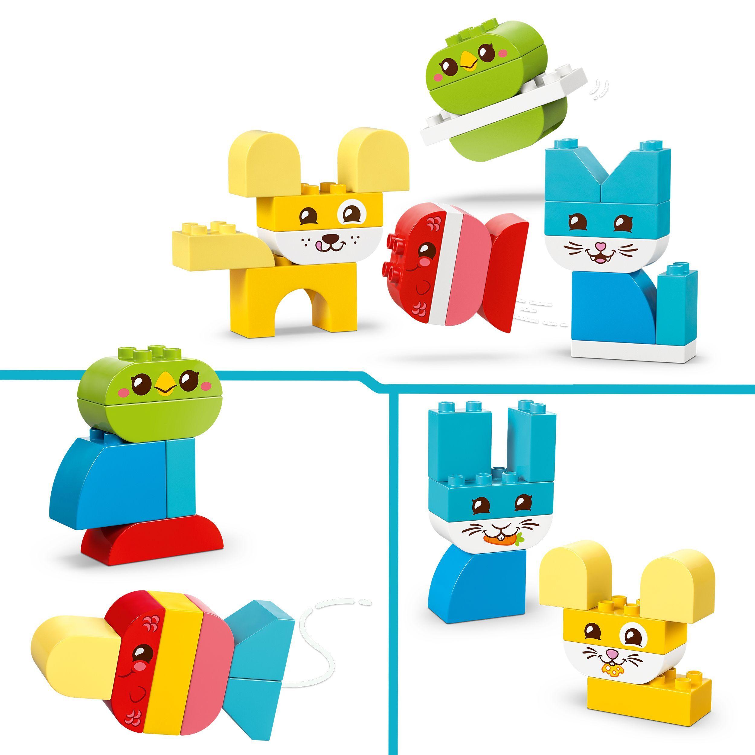 Voir la diapositive 4 : LEGO DUPLO Mes premiers pas 10477 - Les jolis animaux créatifs 3-en-1