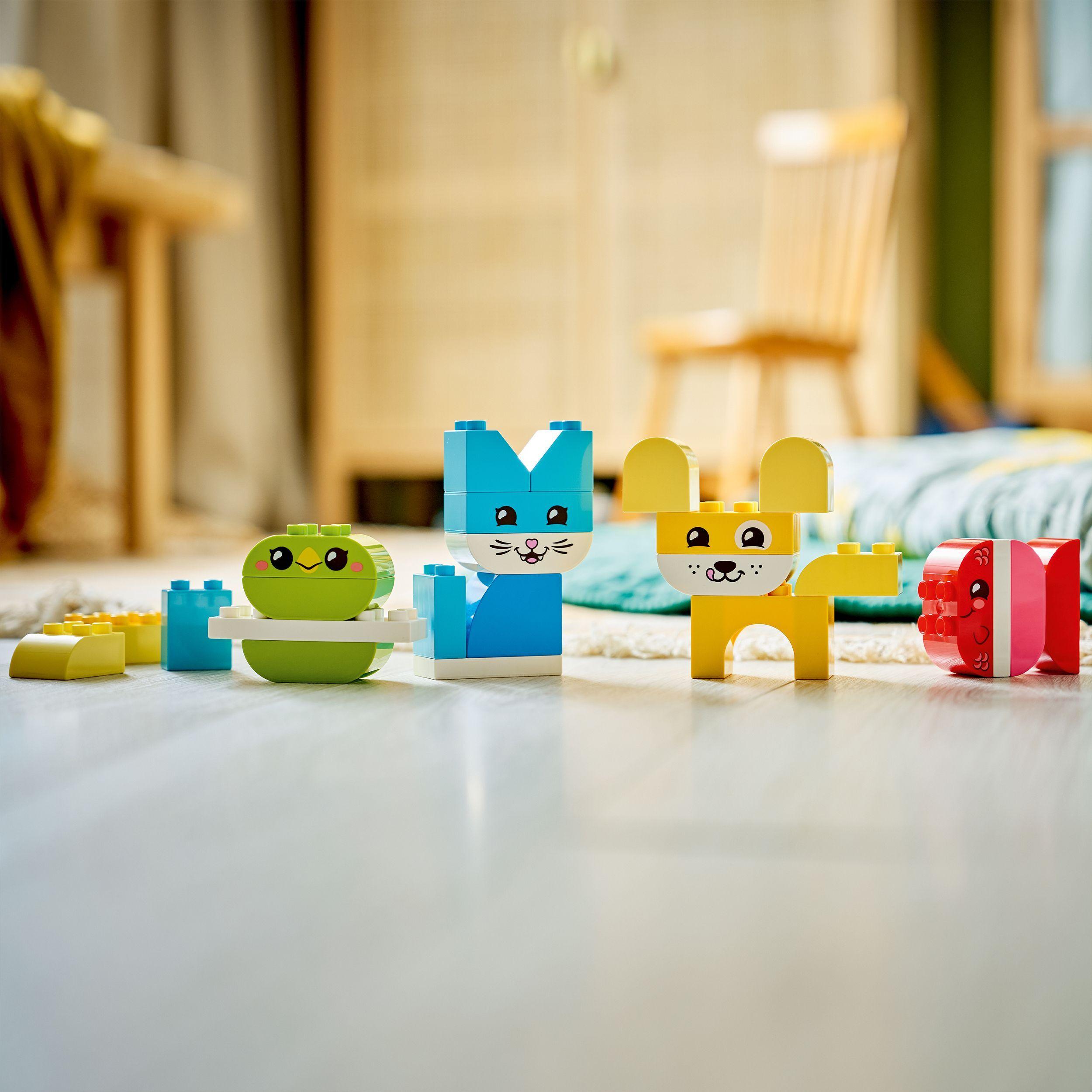 Voir la diapositive 6 : LEGO DUPLO Mes premiers pas 10477 - Les jolis animaux créatifs 3-en-1