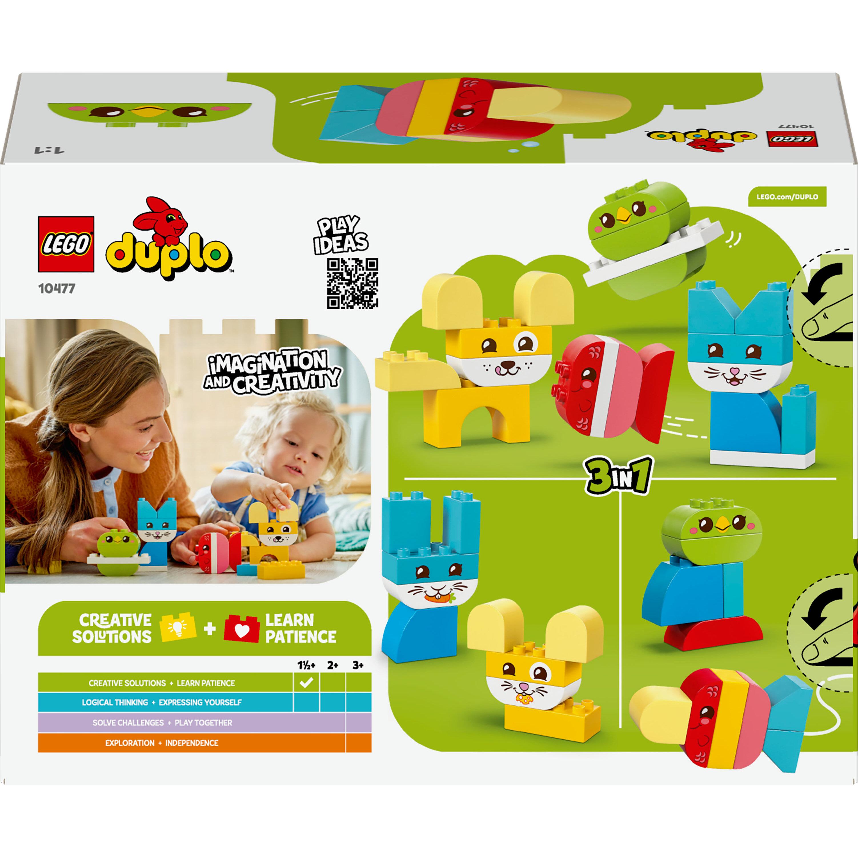 Voir la diapositive 8 : LEGO DUPLO Mes premiers pas 10477 - Les jolis animaux créatifs 3-en-1