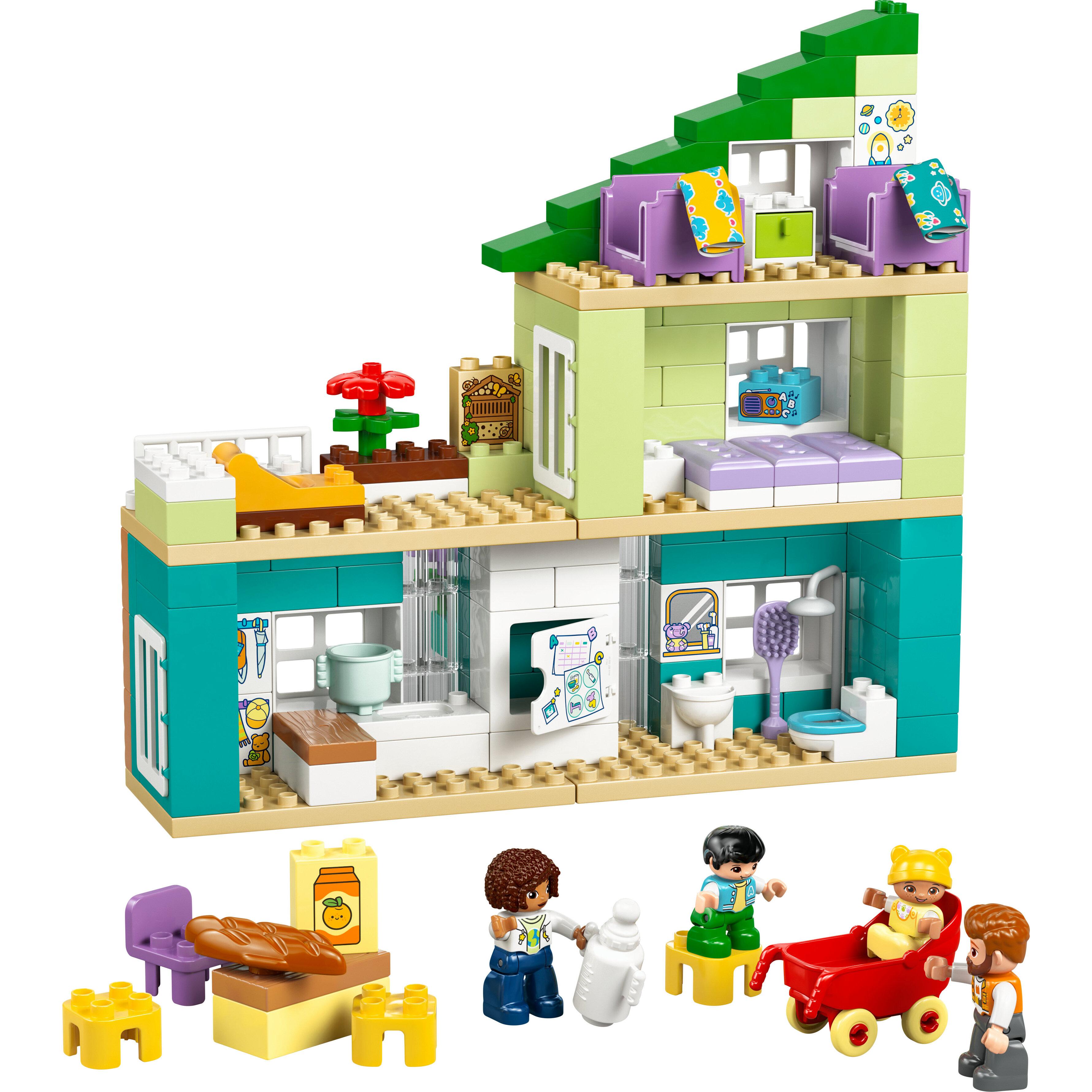 Voir la diapositive 2 : LEGO DUPLO Ma Ville 10470 La Maison Familiale Moderne 3-en-1 - Jouet Fille ou Garçon 2 ans<br/>