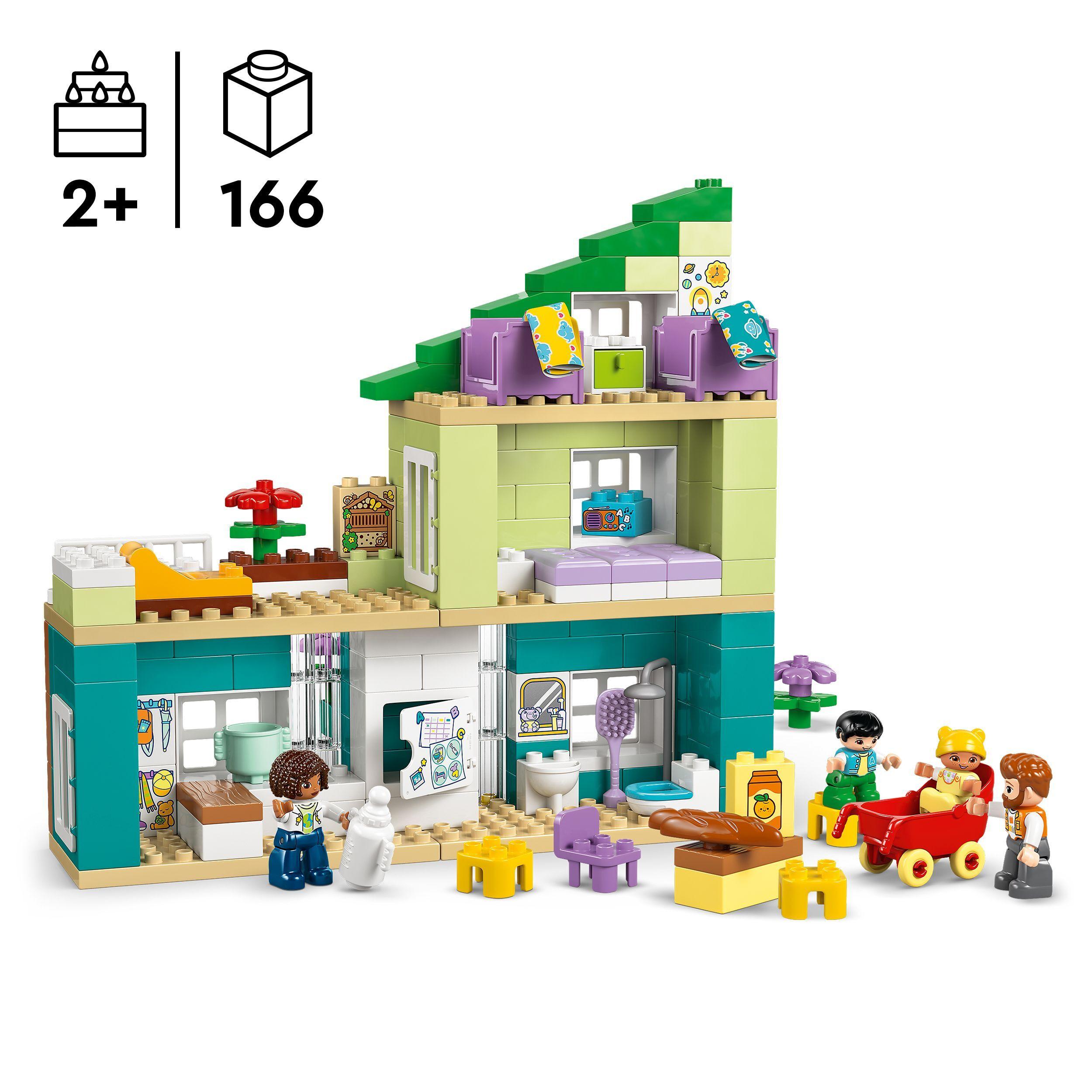 Voir la diapositive 3 : LEGO DUPLO Ma Ville 10470 La Maison Familiale Moderne 3-en-1 - Jouet Fille ou Garçon 2 ans<br/>