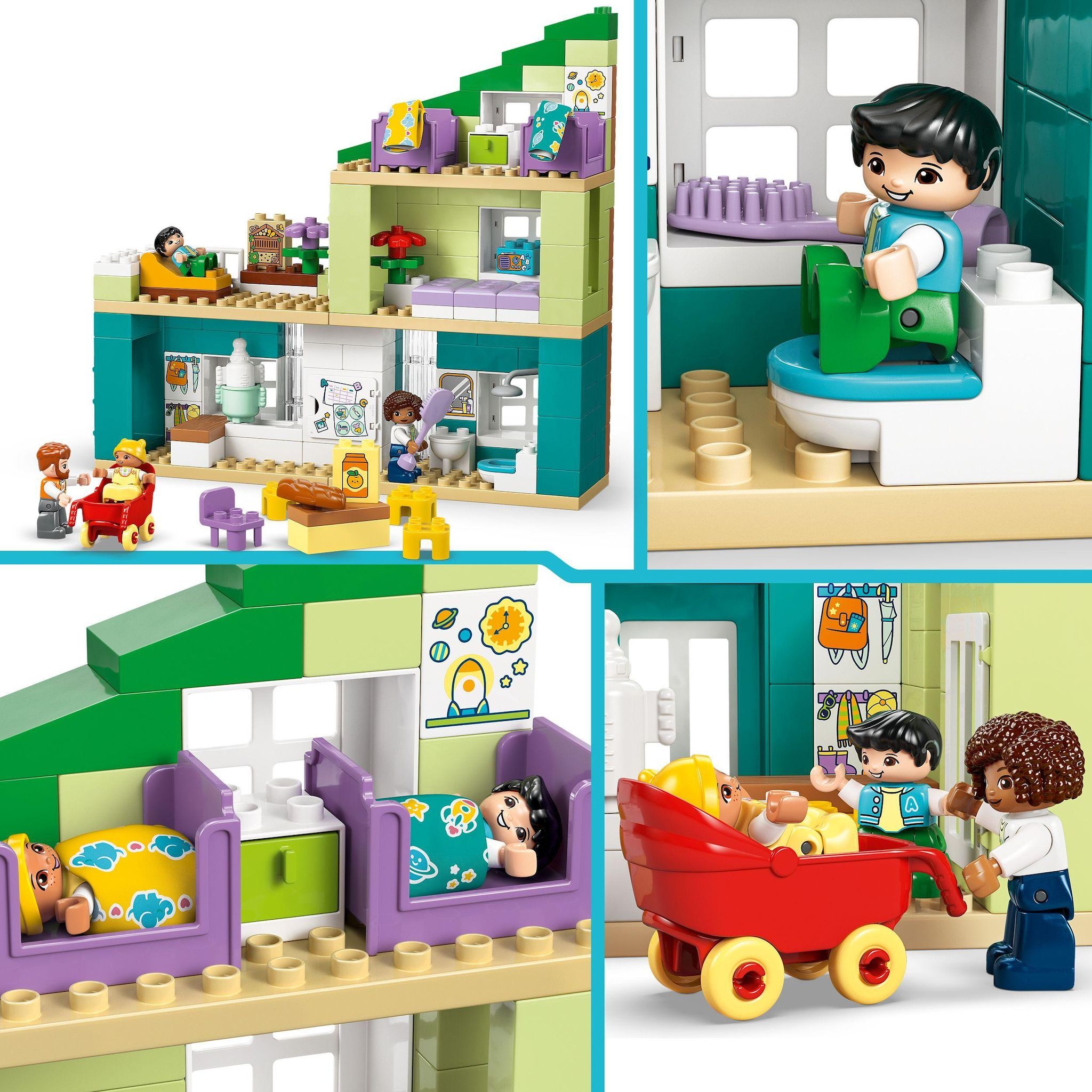 Voir la diapositive 4 : LEGO Duplo 10470 - La maison familiale moderne 3 en 1