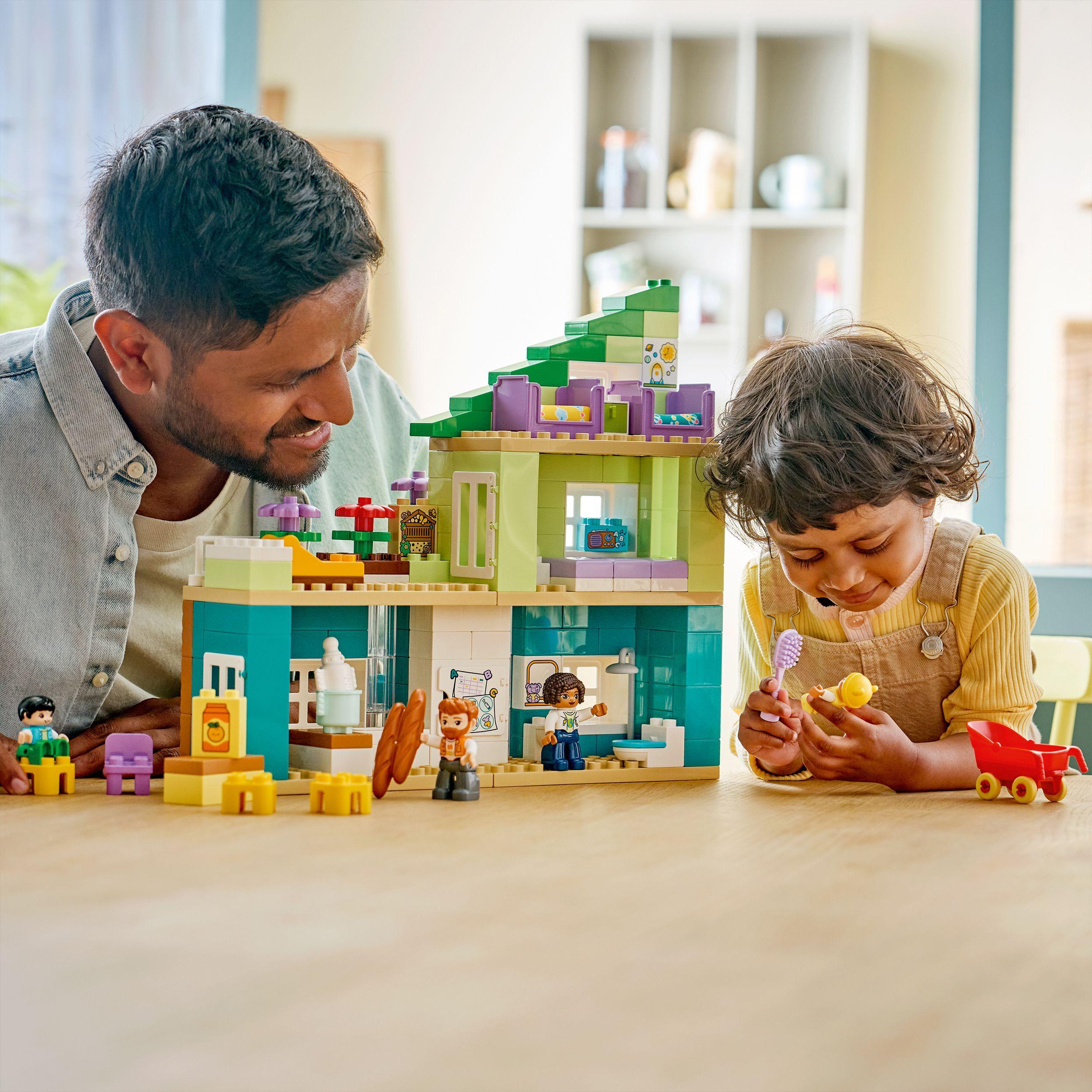 Voir la diapositive 7 : LEGO DUPLO Ma Ville 10470 La Maison Familiale Moderne 3-en-1 - Jouet Fille ou Garçon 2 ans<br/>