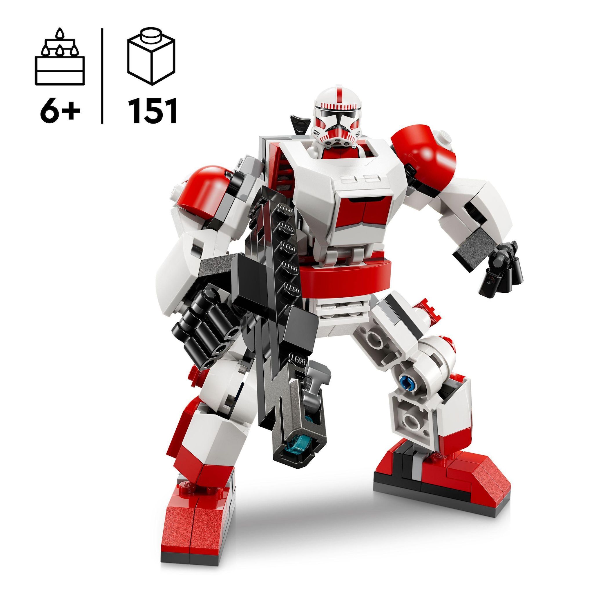 Voir la diapositive 3 : LEGO Star Wars 75448 - Le Robot du Shock Trooper Clone