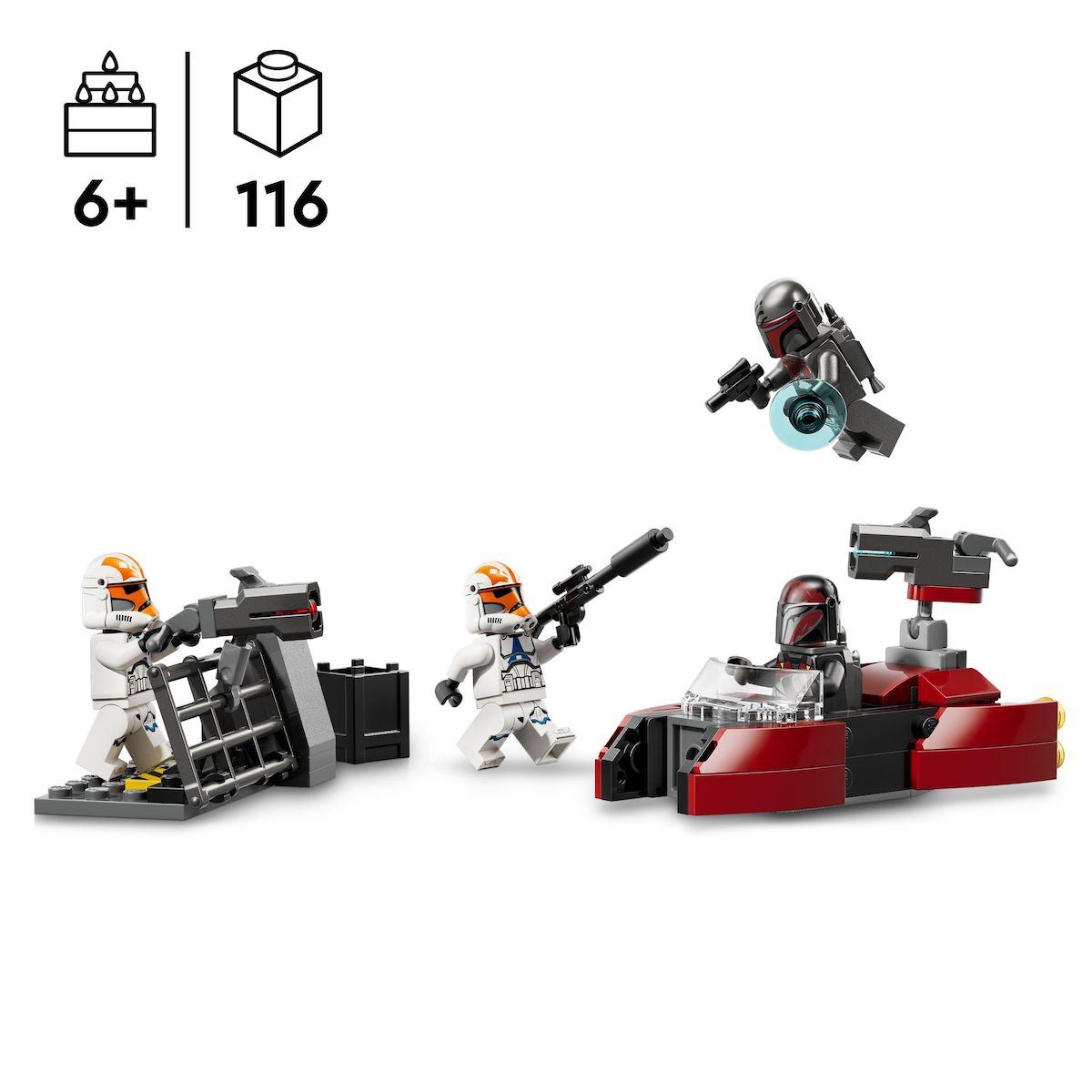 LEGO Star Wars 75449 - Pack de combat le siège de Mandalore