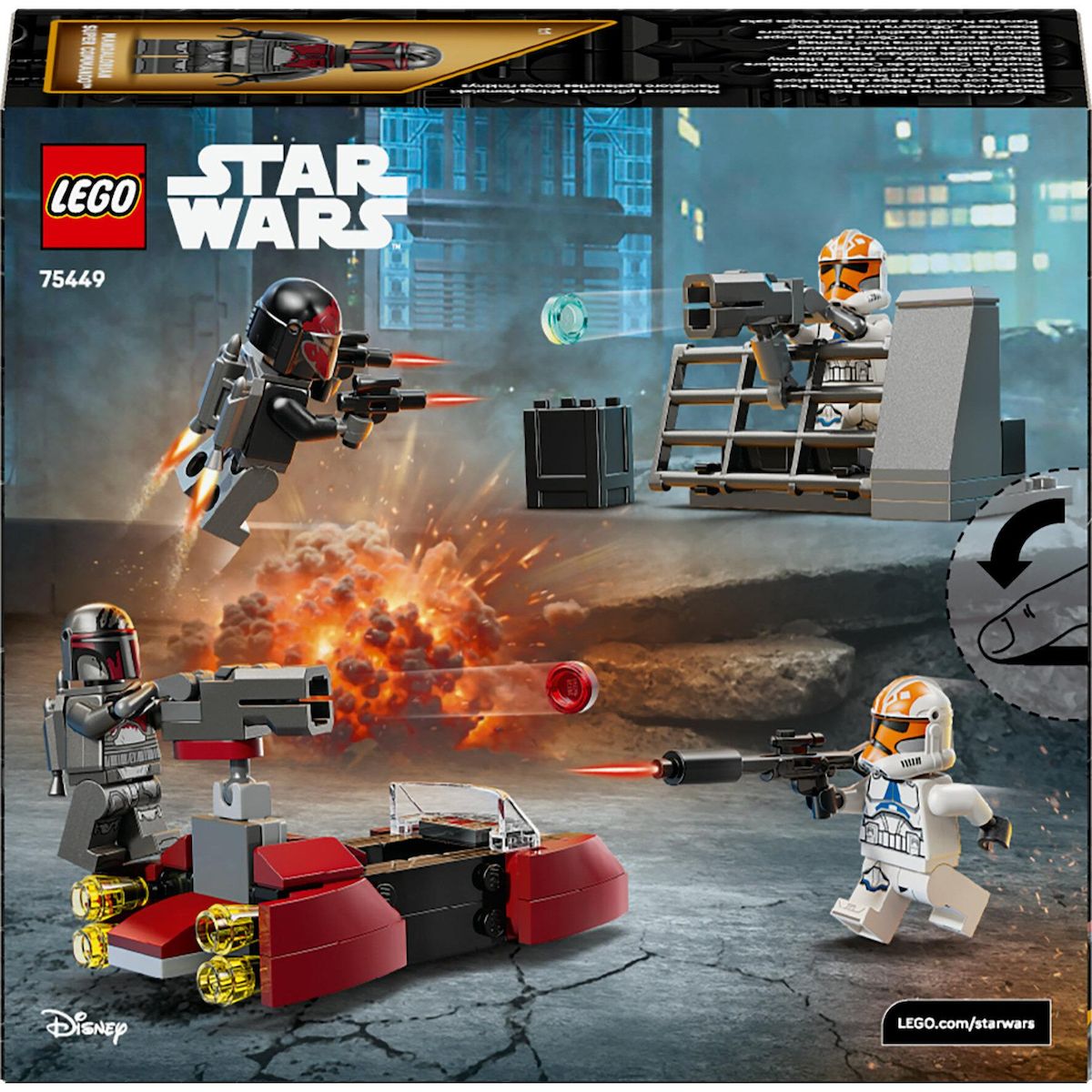 LEGO Star Wars 75449 - Pack de combat le siège de Mandalore