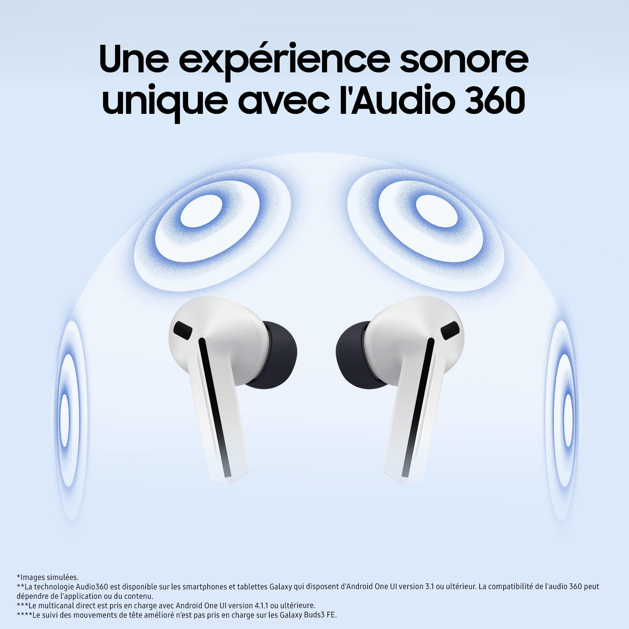 Voir la diapositive 6 : SAMSUNG Écouteur Galaxy Buds3 FE - Gris