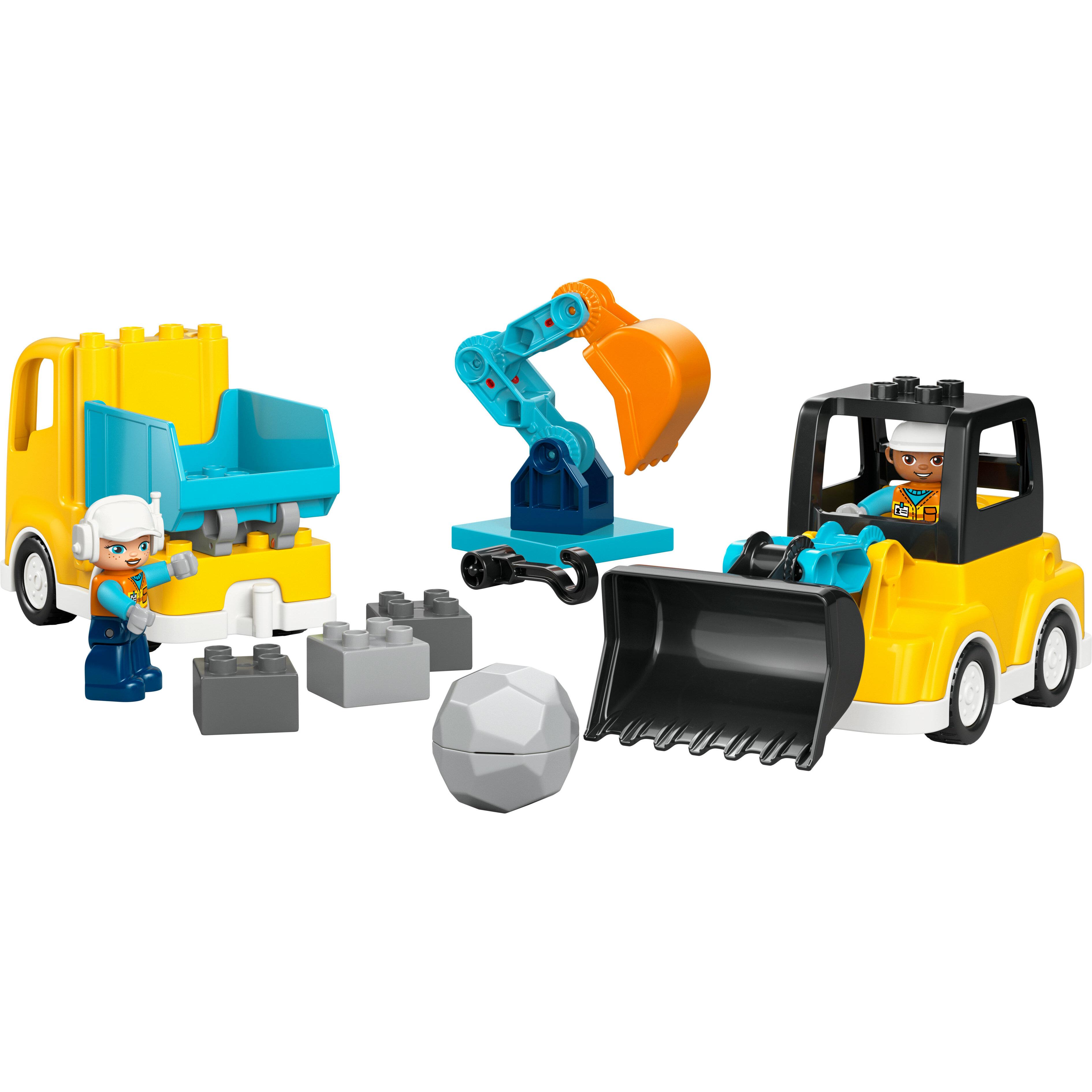 Voir la diapositive 2 : LEGO DUPLO Ma Ville 10475 - Les véhicules de chantier 3-en-1