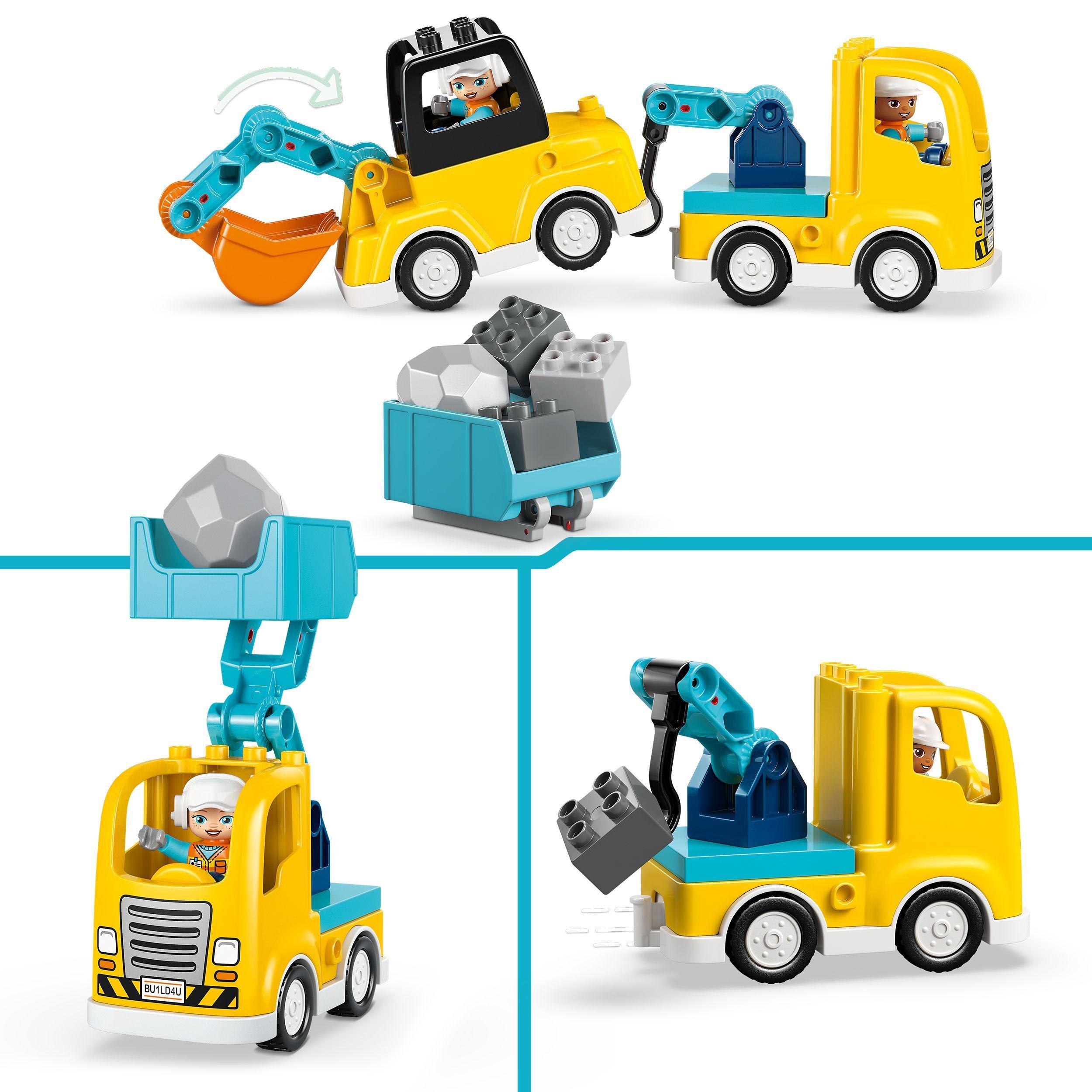 Voir la diapositive 5 : LEGO DUPLO Ma Ville 10475 - Les véhicules de chantier 3-en-1