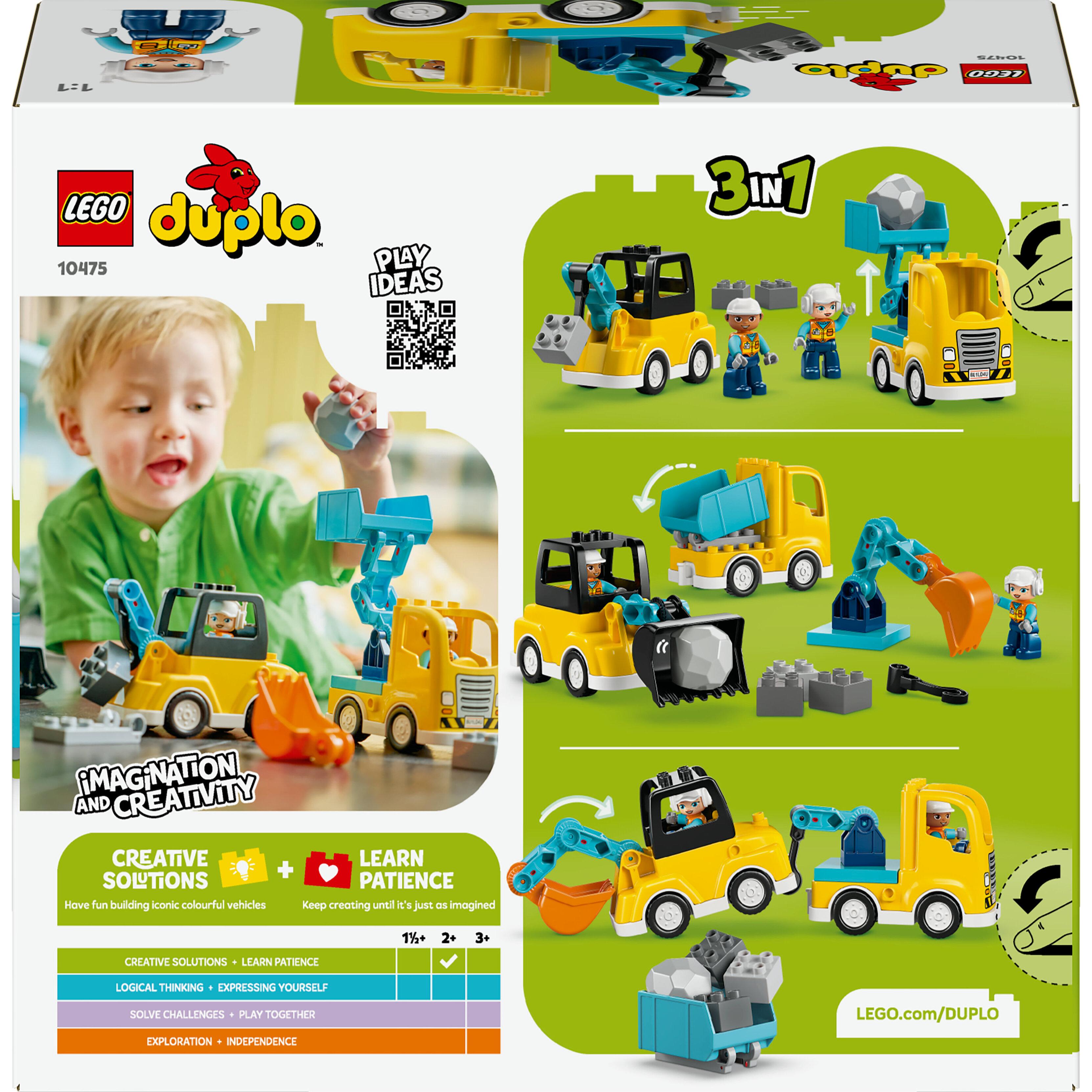 Voir la diapositive 8 : LEGO DUPLO Ma Ville 10475 - Les véhicules de chantier 3-en-1