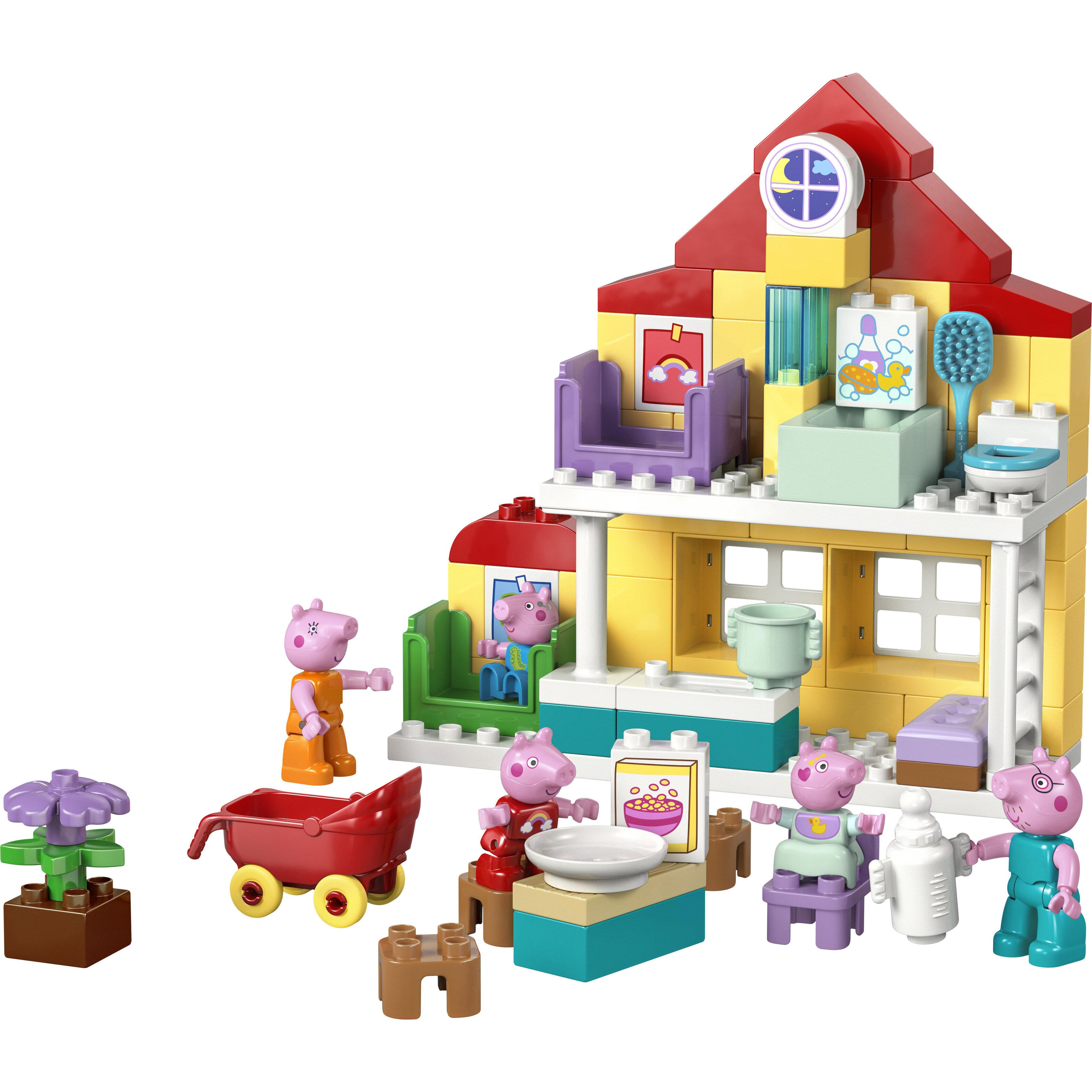 Voir la diapositive 2 : LEGO DUPLO Peppa Pig 10467 La Maison Familiale - Jeu Éducatif pour Bébé dès 2 ans - Cadeau
