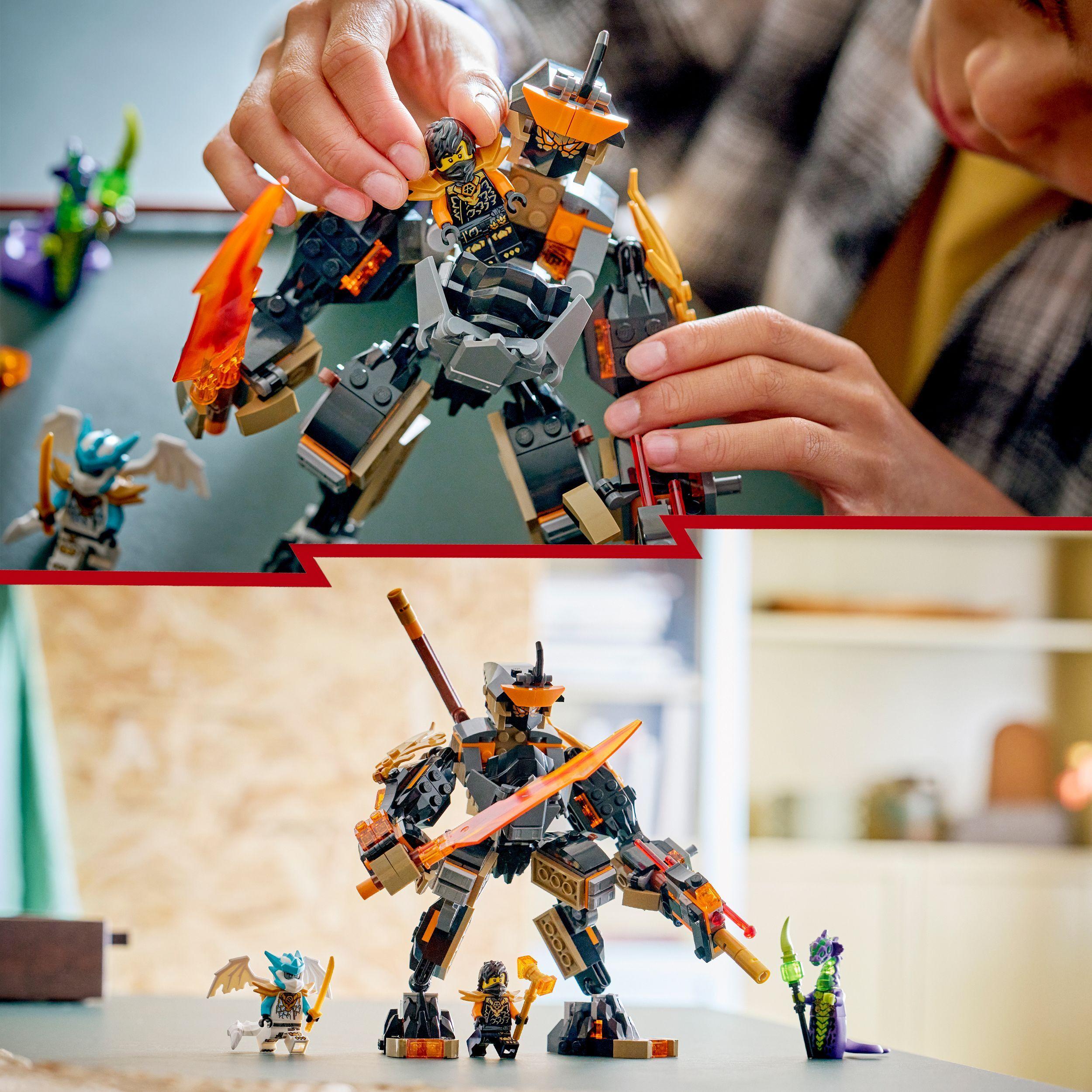 Voir la diapositive 6 : LEGO NINJAGO 71854 La Mission du Robot Cole et du Dragon Zane - Jeu de Construction 7 ans